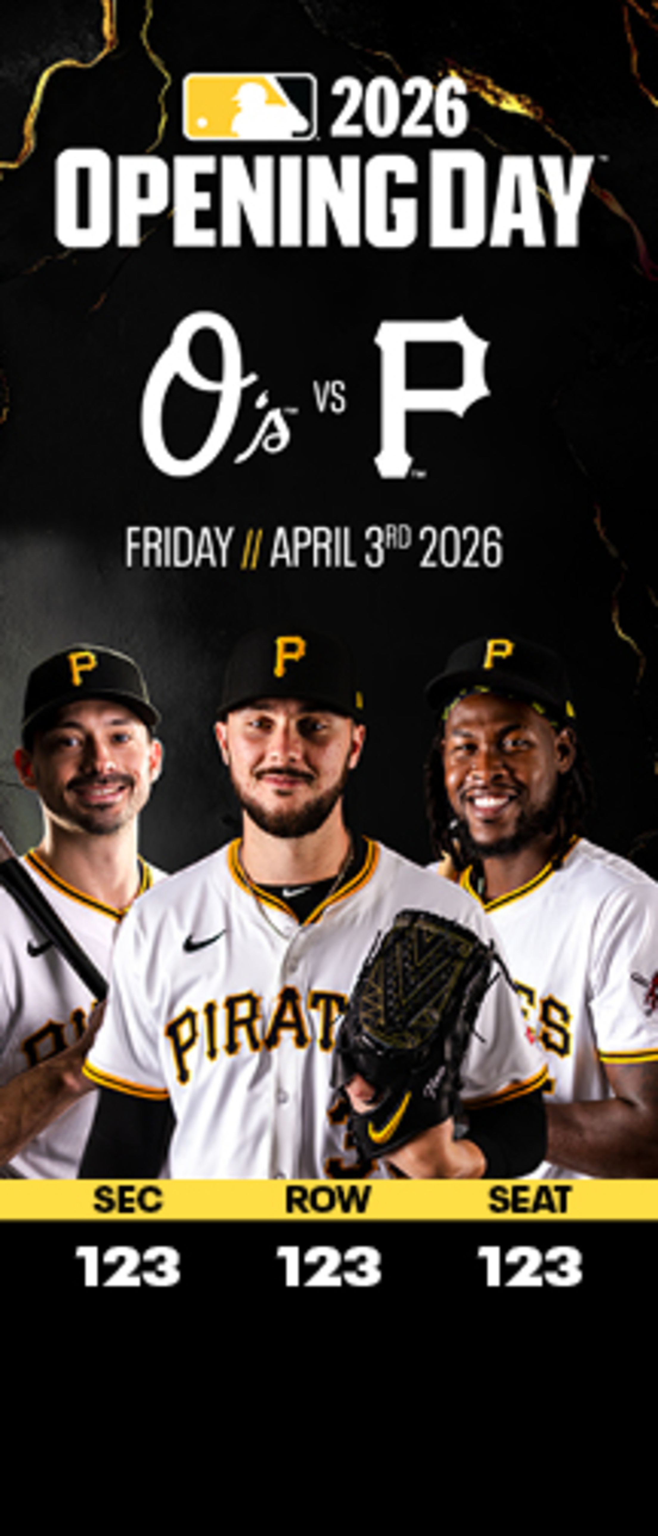 2026 Opening Day Souvenir Ticket