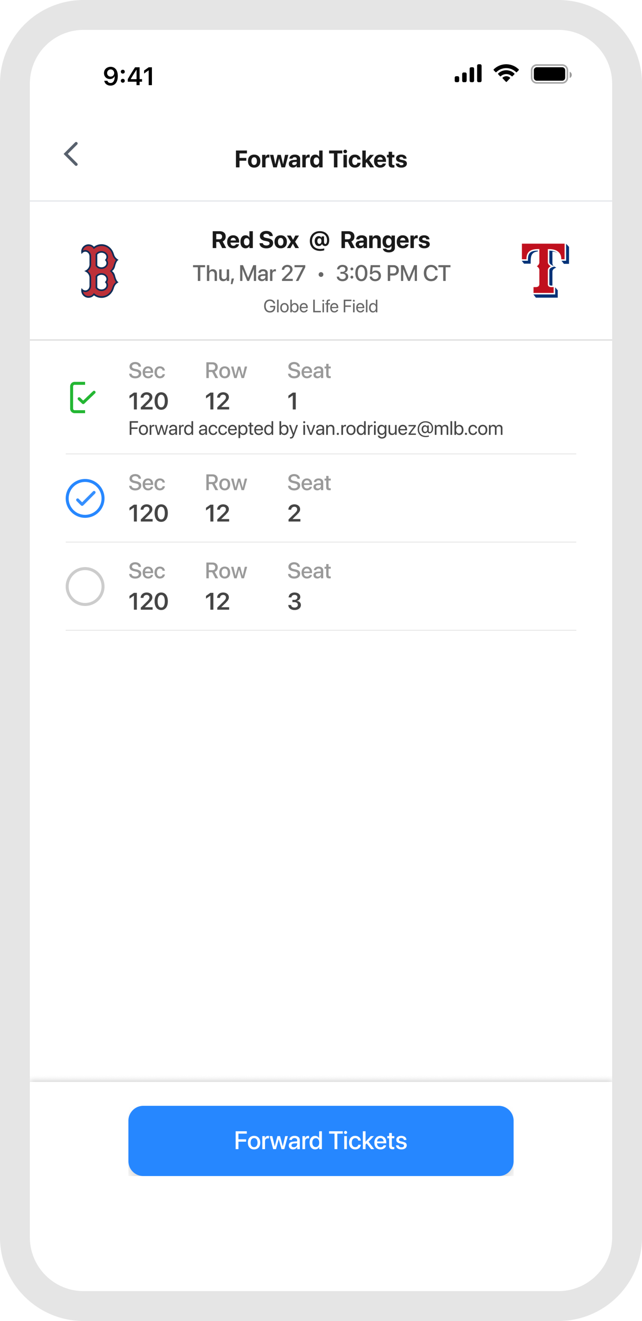 Forward Tickets Select