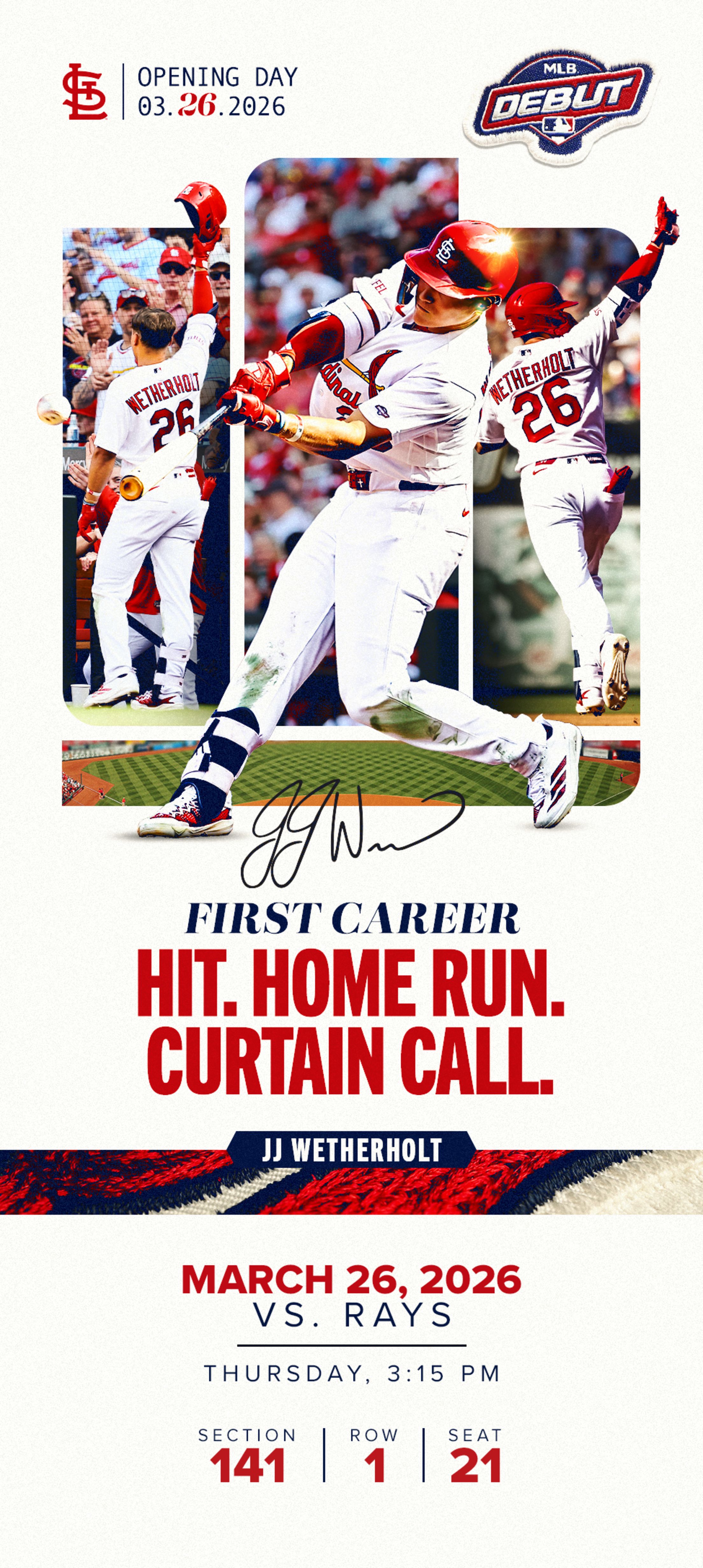 JJ Wetherholt Souvenir Ticket