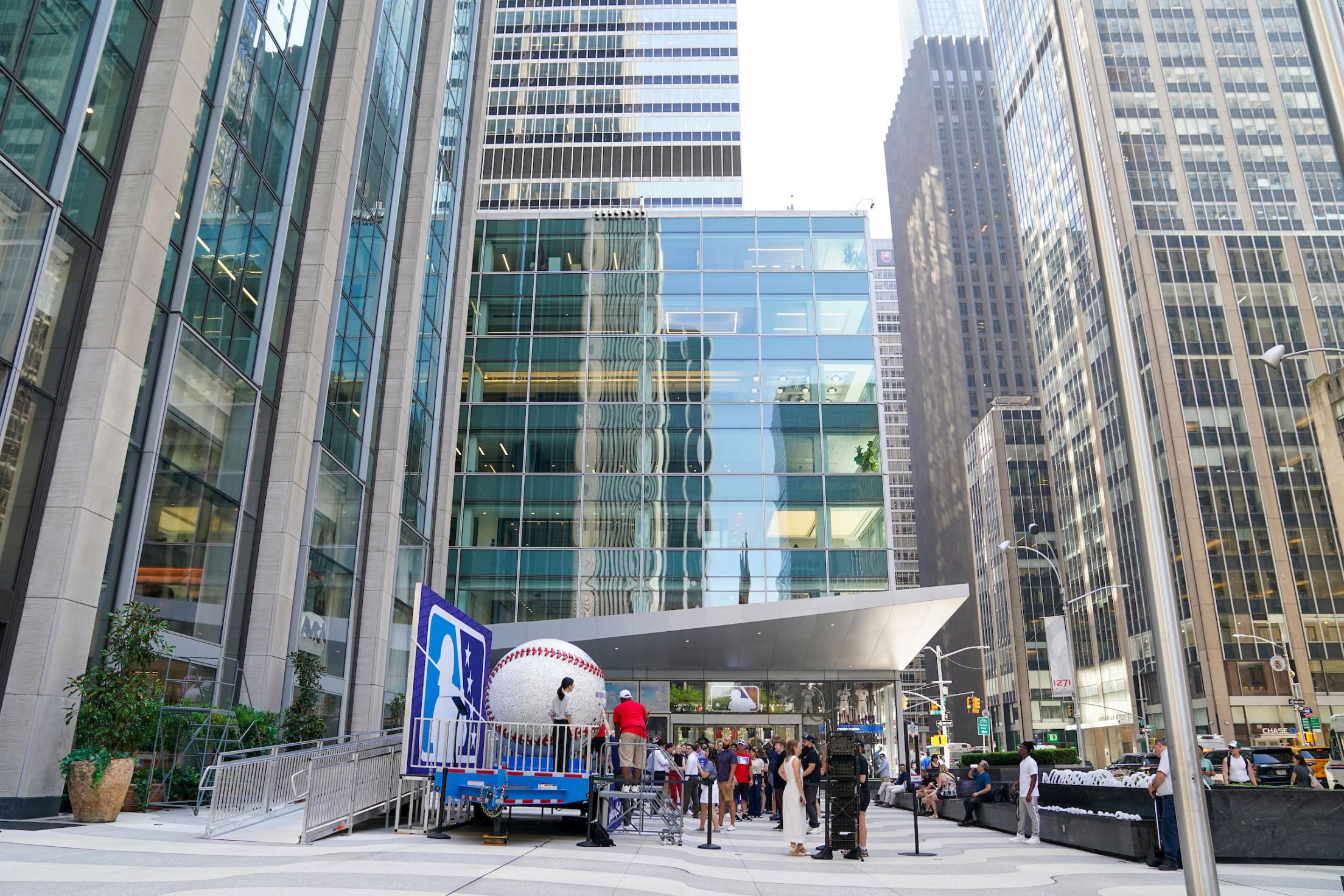 The World’s Most Autographed Baseball tour at MLB Headquarters on Tuesday, July 29, 2025 in New York, New York.