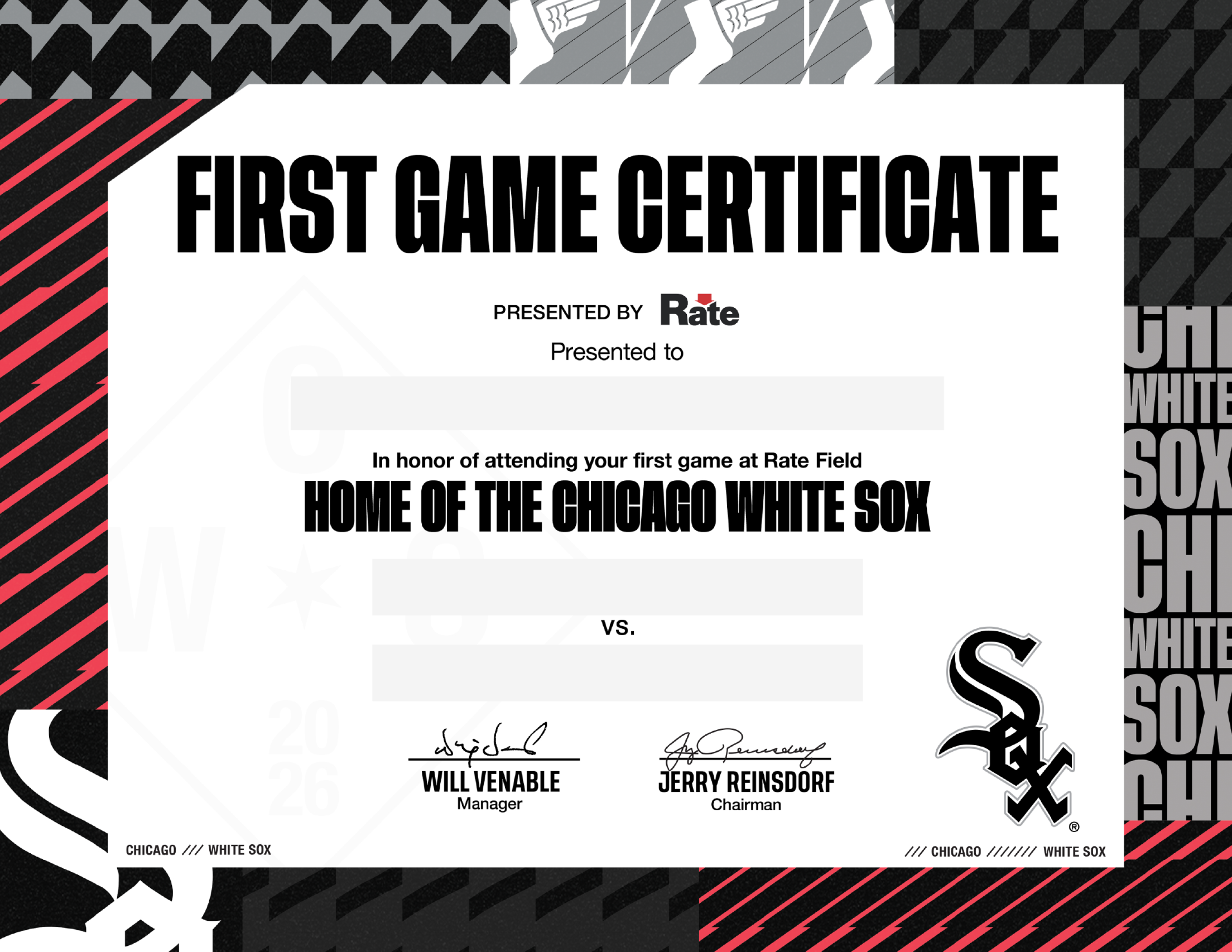 First Game Certificate
