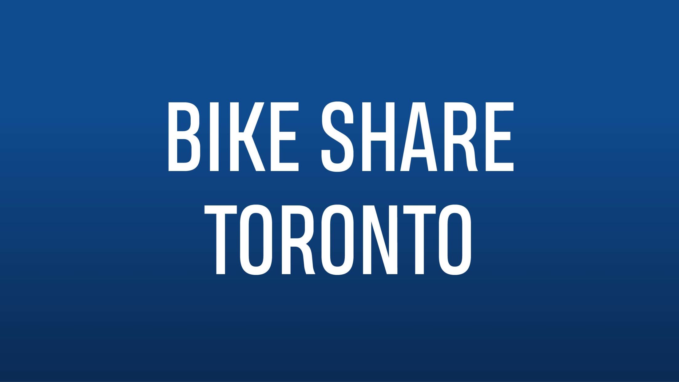 Bike Share Toronto