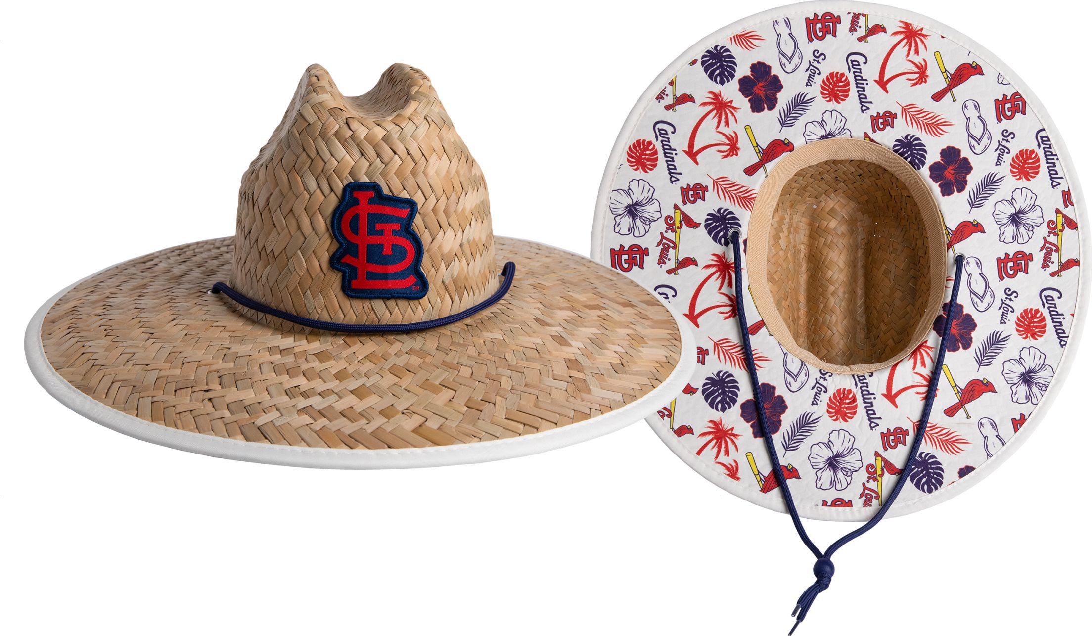 Cardinals Large Brim Straw Hat