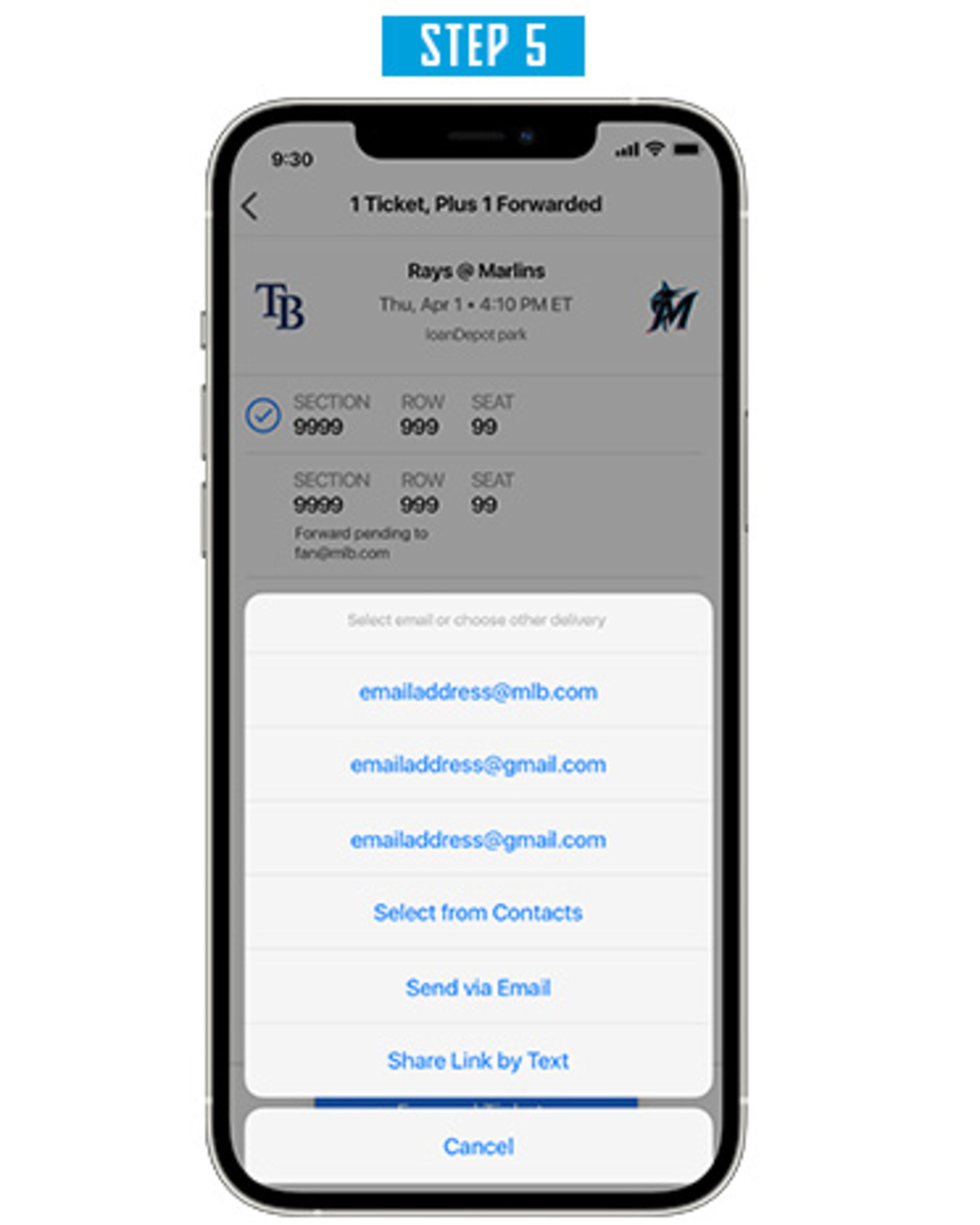 MIA - Digital Ticketing - Transferring Step 5