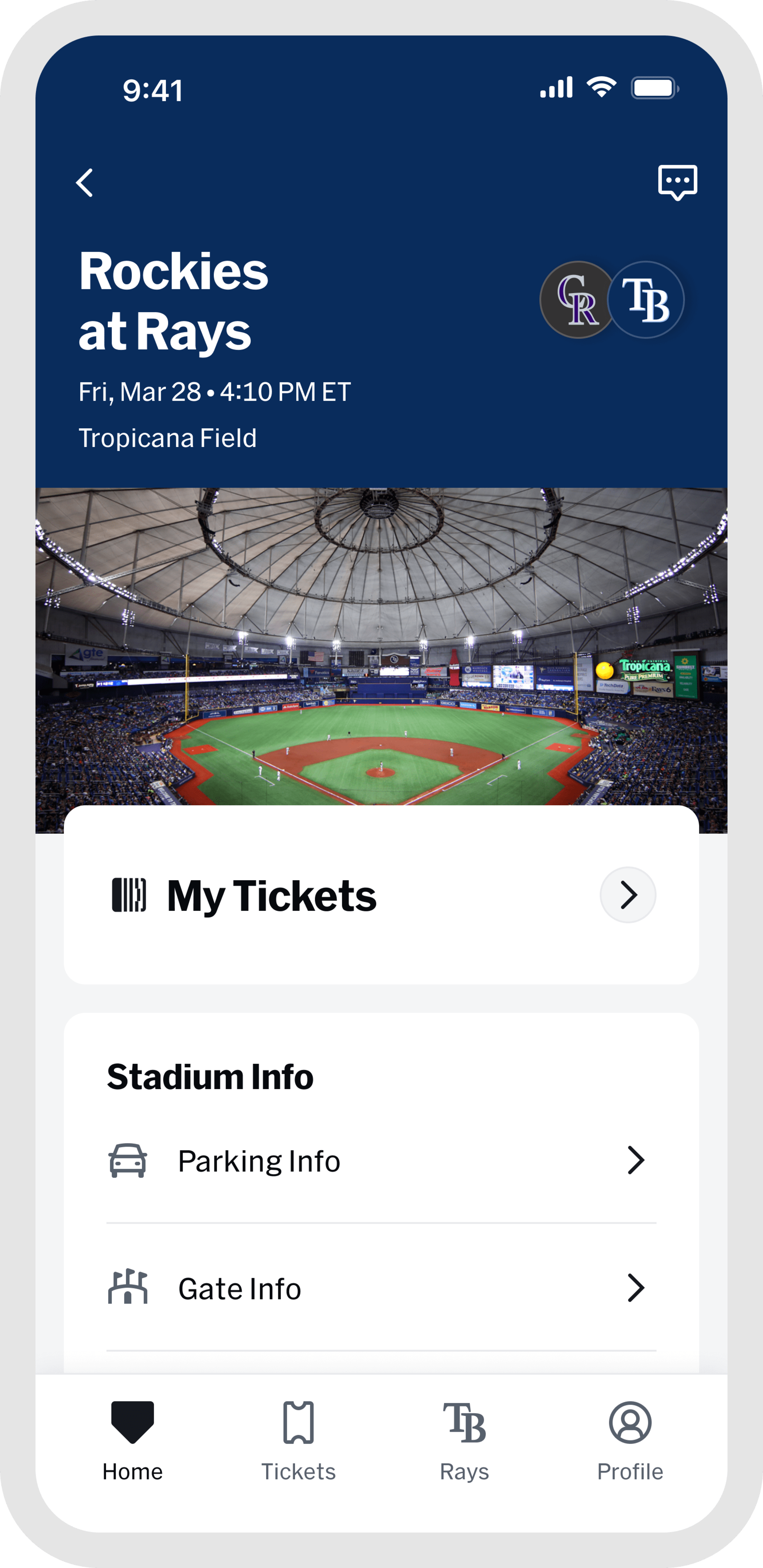 MLB Ballpark app