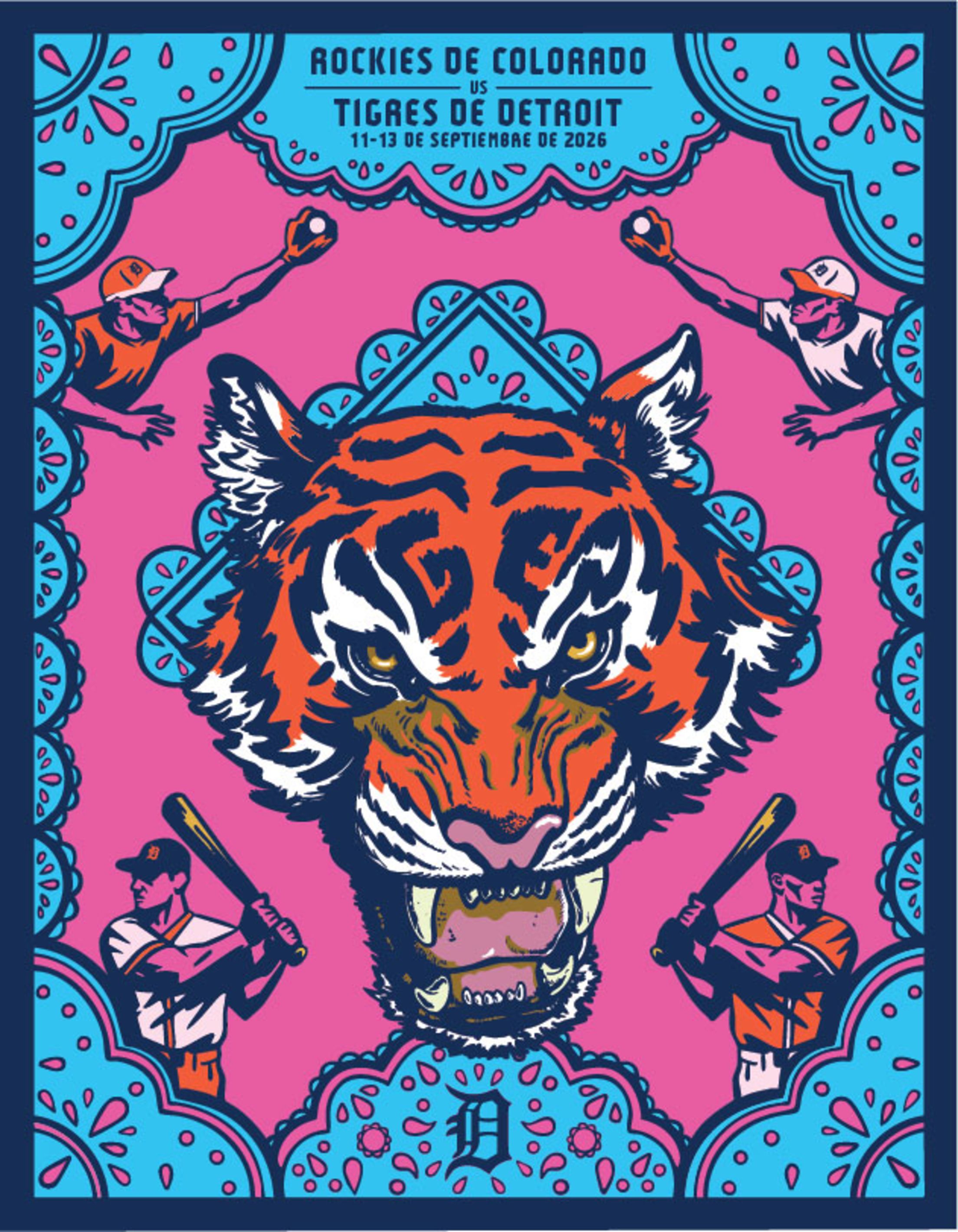 Detroit Tigers Fiesta Tigres Exclusive Scorecard