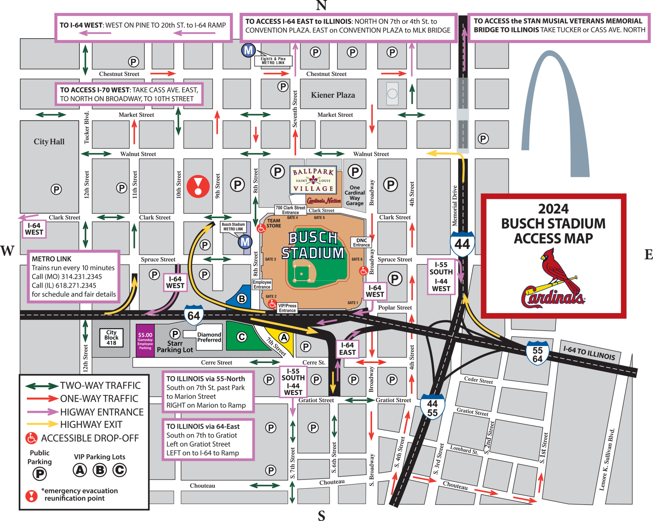 Stadium Access Map
