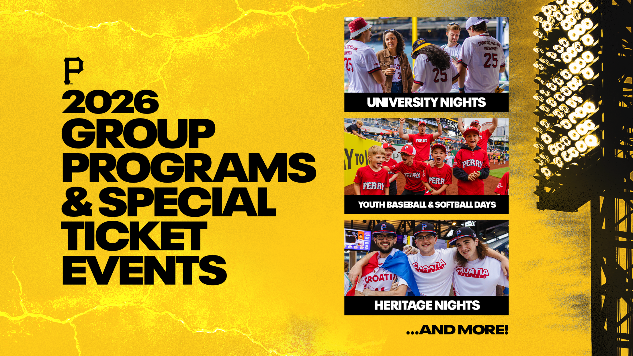 Group Programs and Special Ticket Events