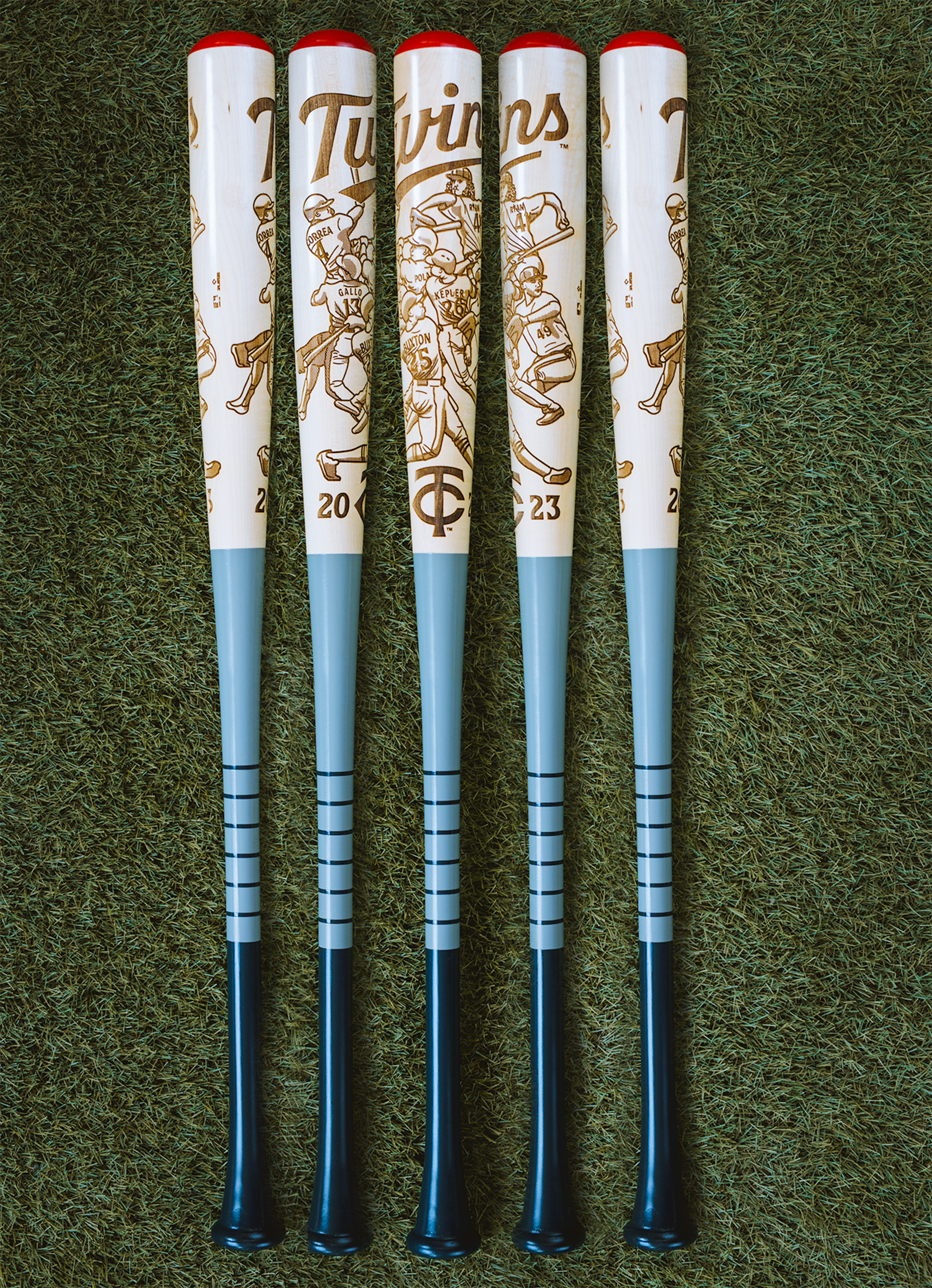 "Twins Squad" bat made specially for Twins 2023 Season Ticket Holders