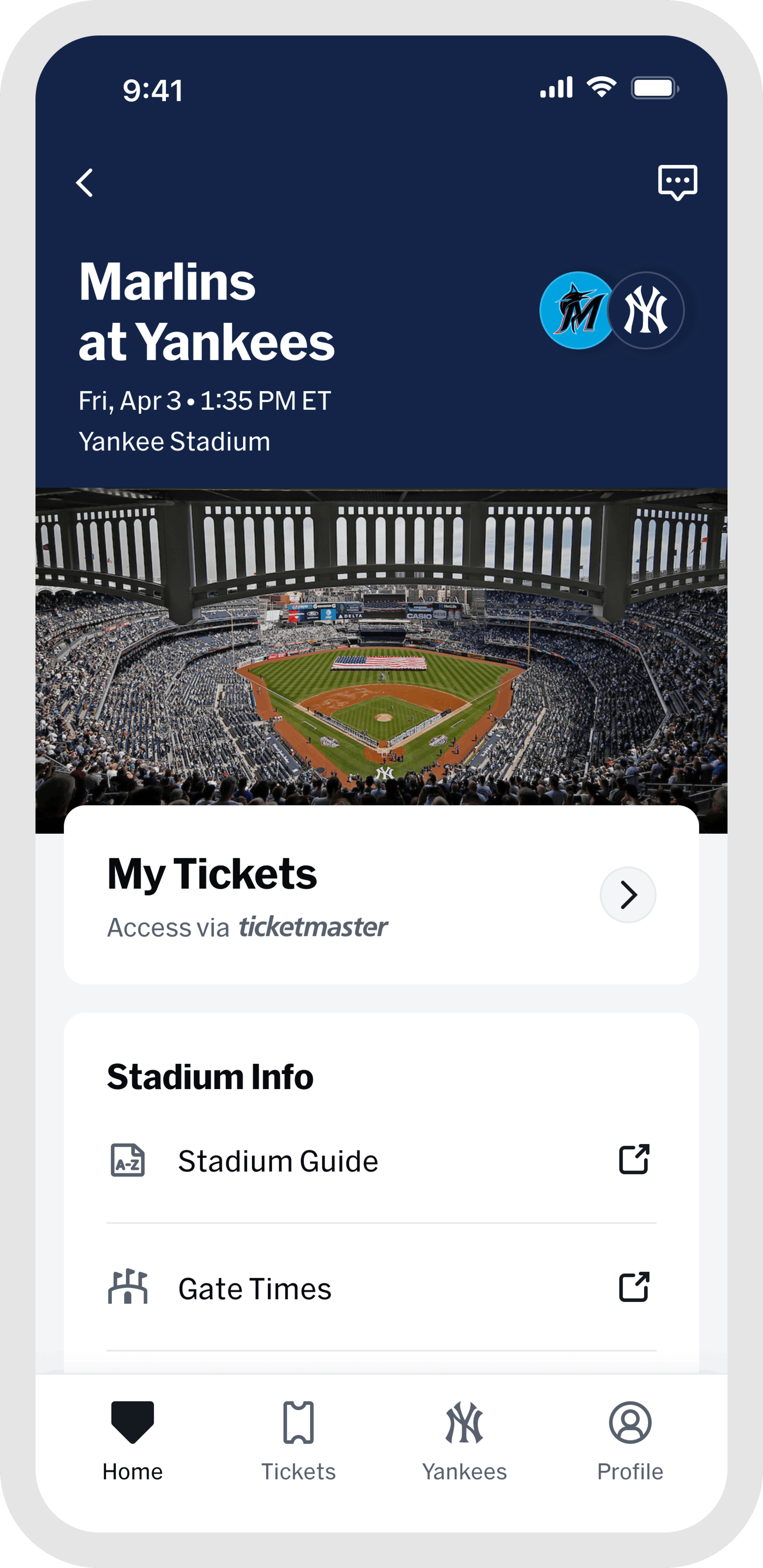 MLB Ballpark App