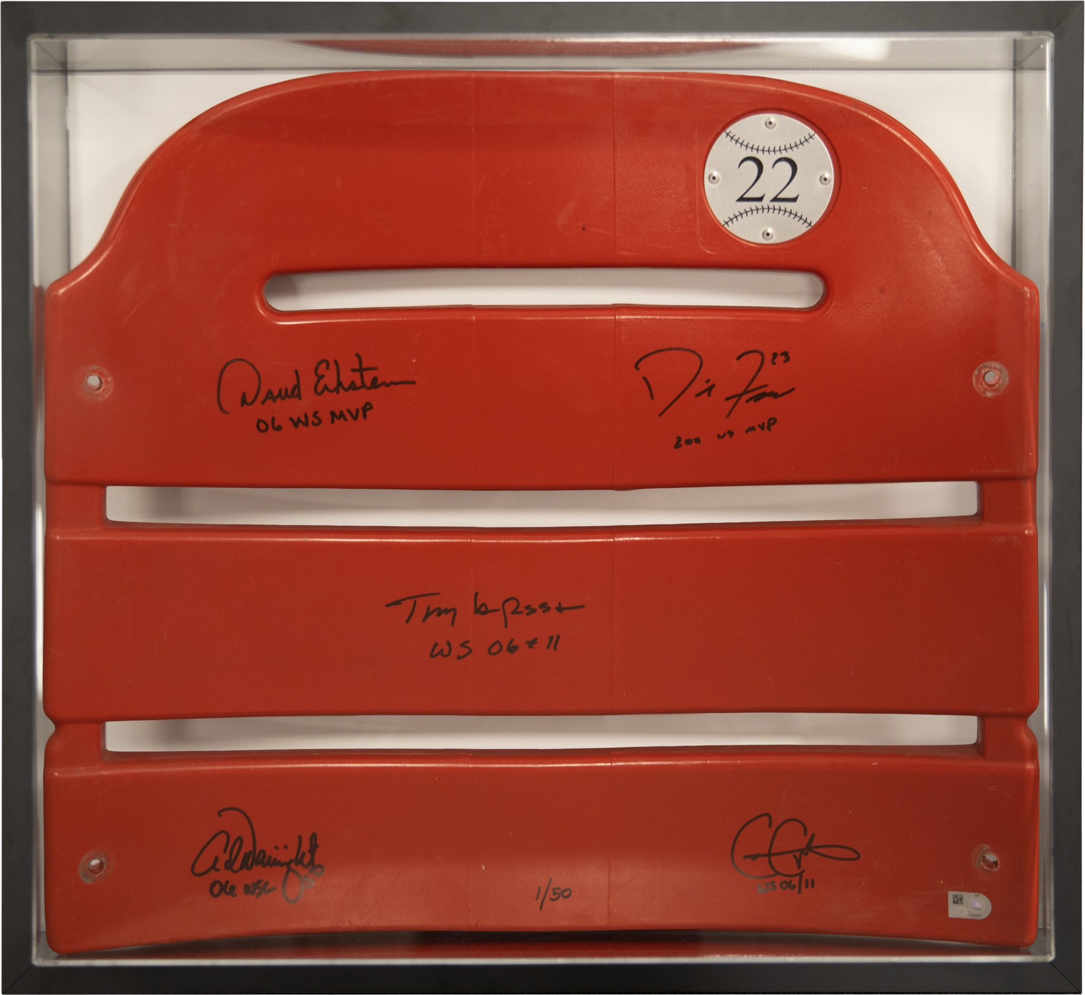 Autographed Seat Back