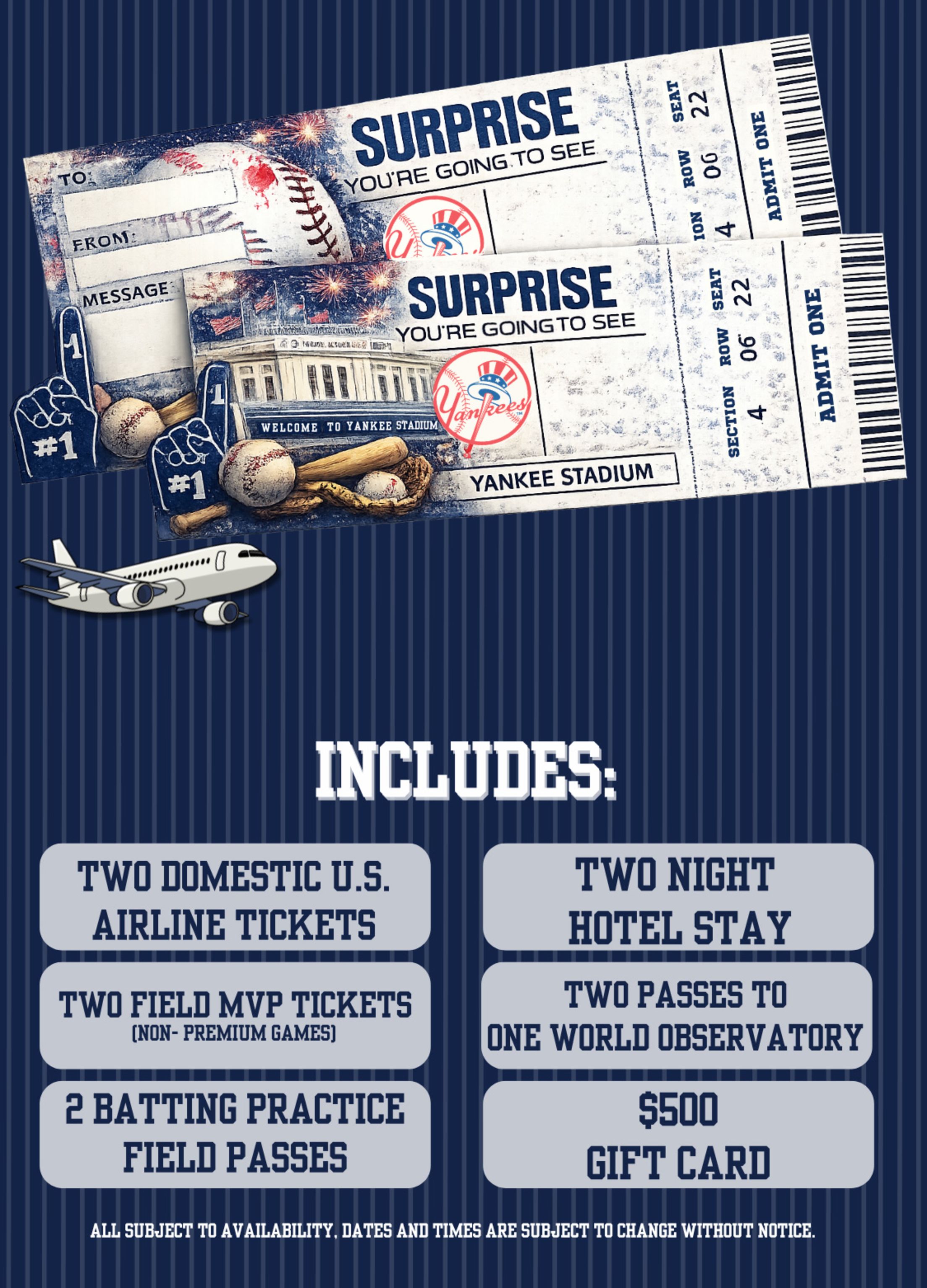 Yankees Tampa Foundation Sweepstakes