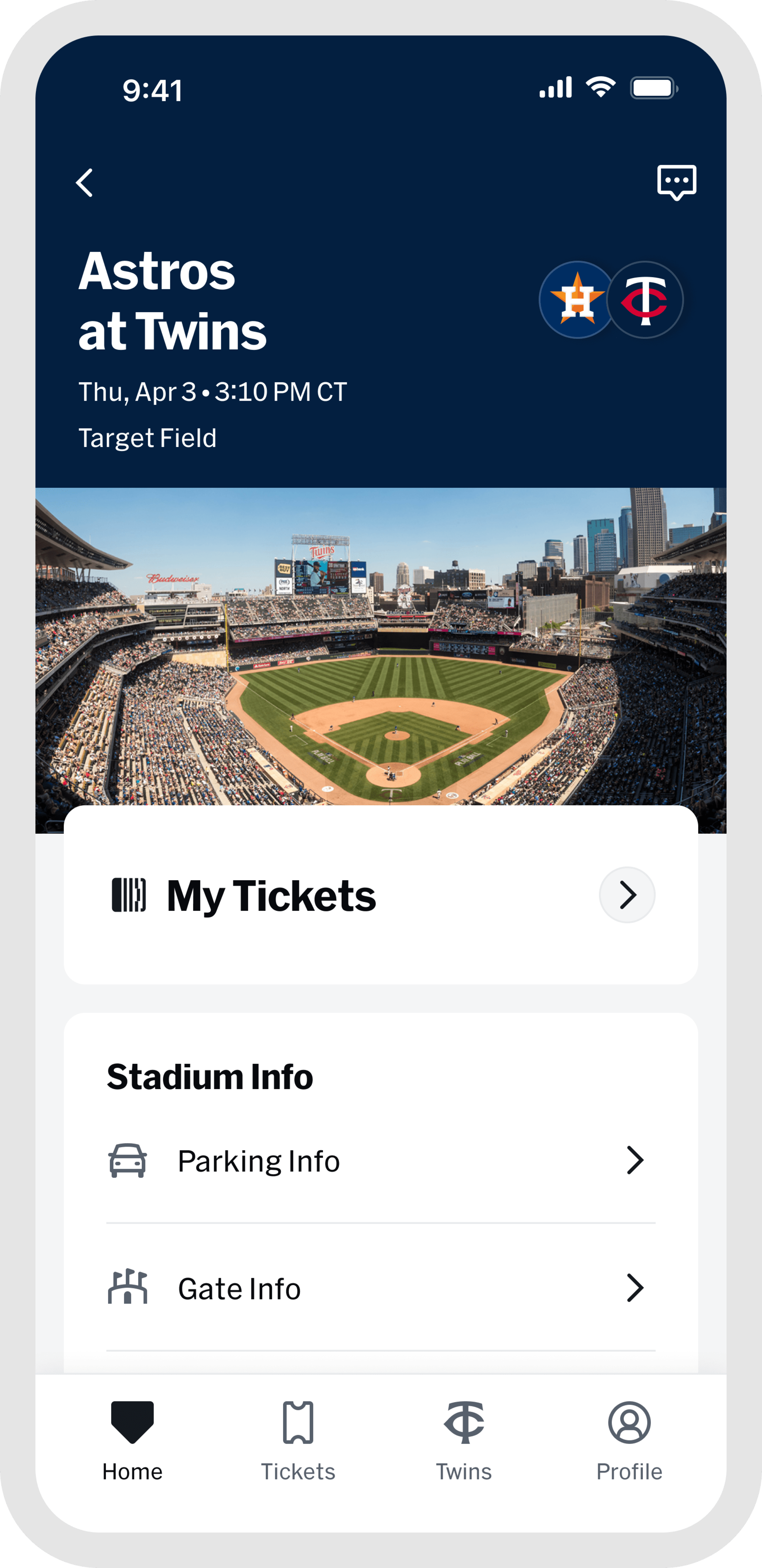 At the Game - Event Hub