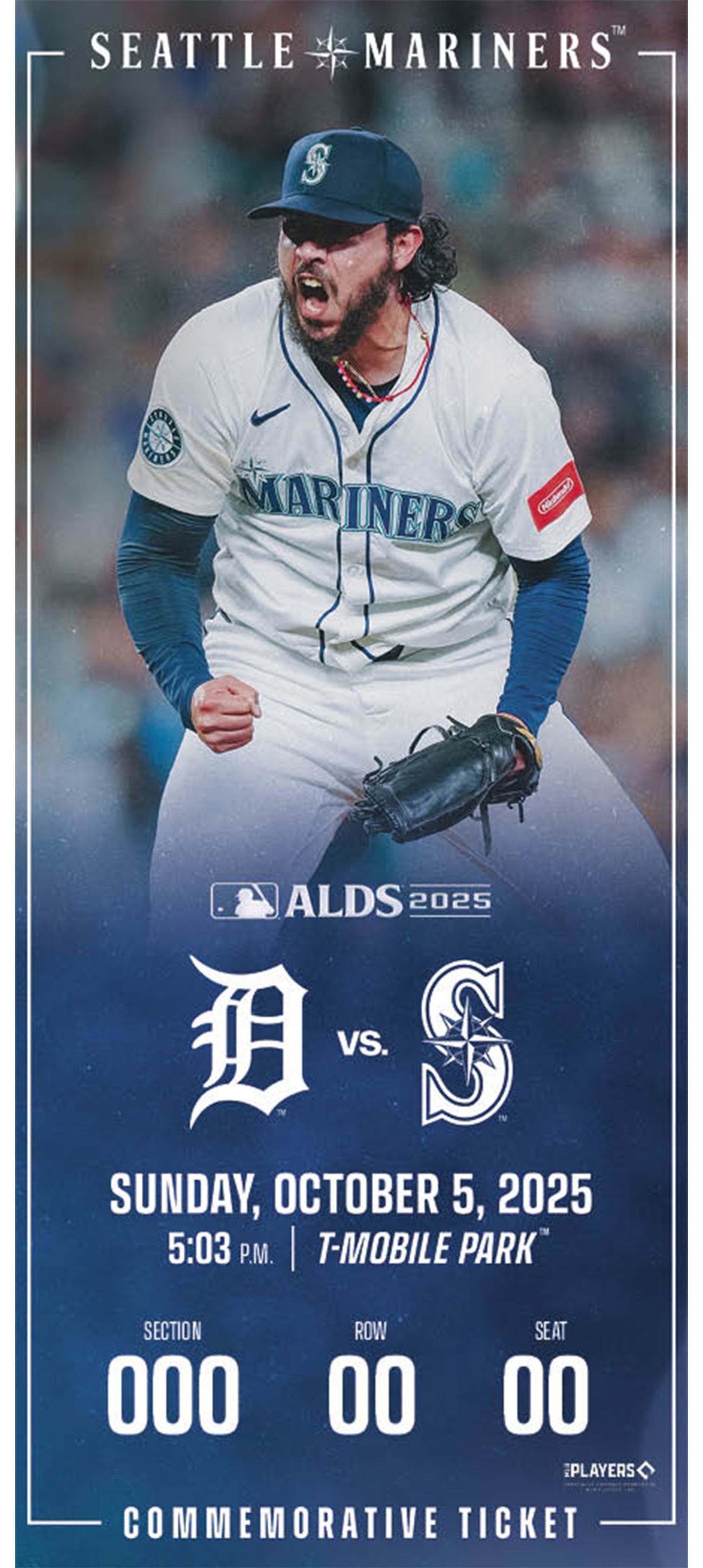 Commemorative Ticket: ALDS 2025 Andres Munoz