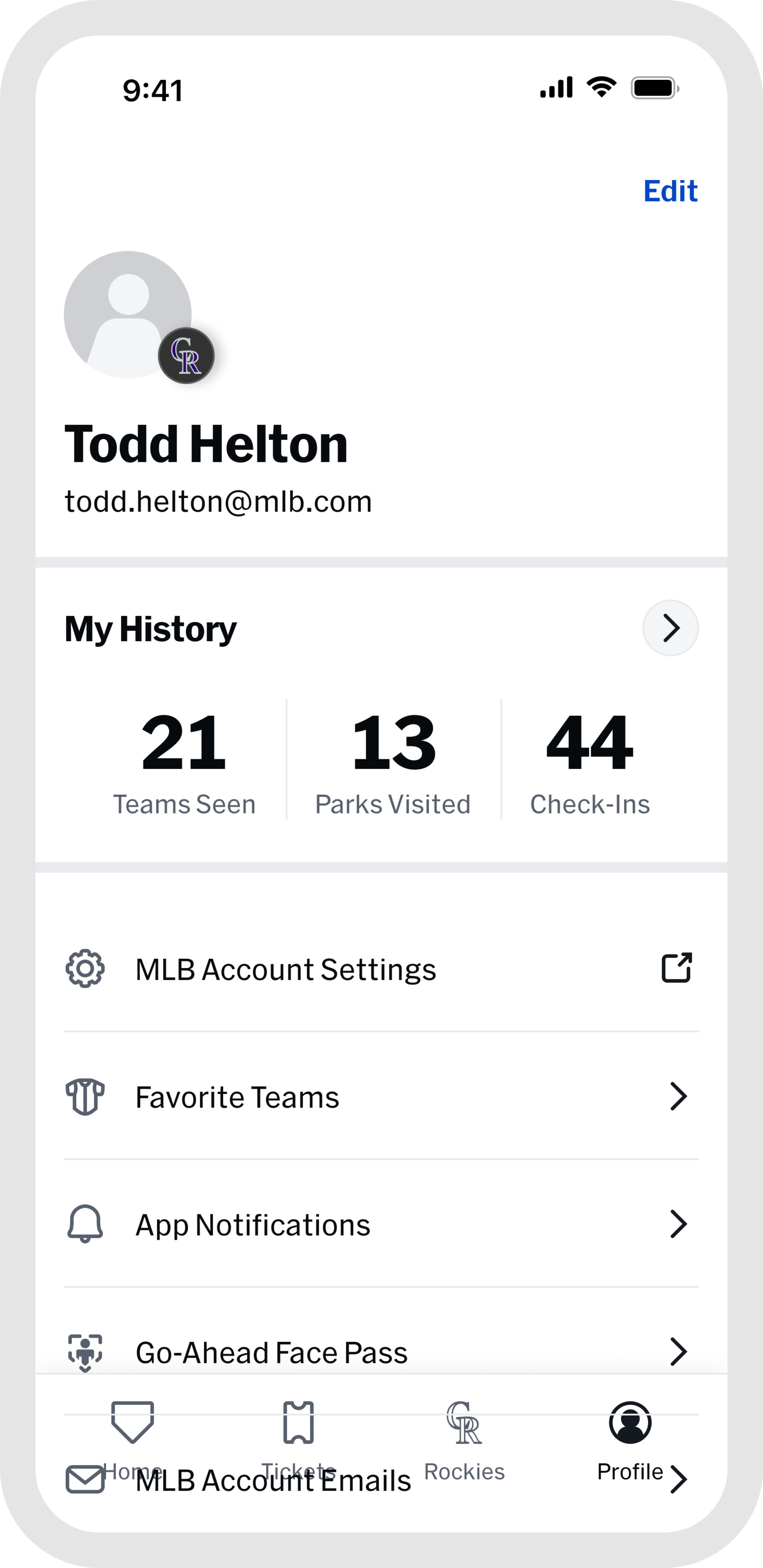 Profile screenshot.