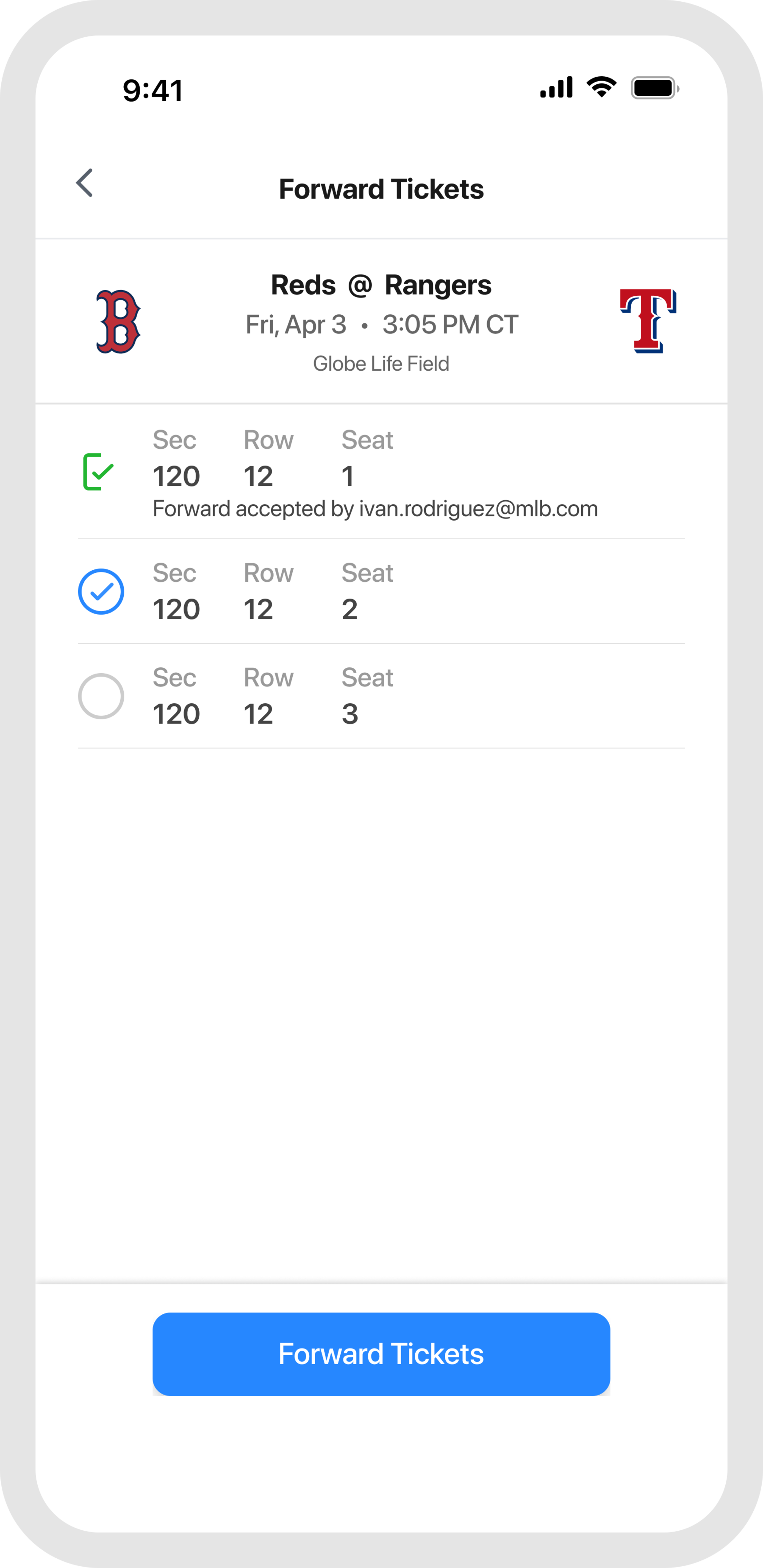 Forward Tickets Select