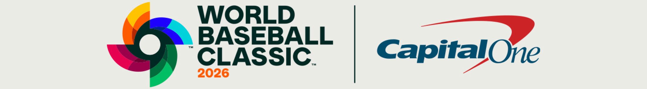 2026 World Baseball Classic Capital One logo lockup