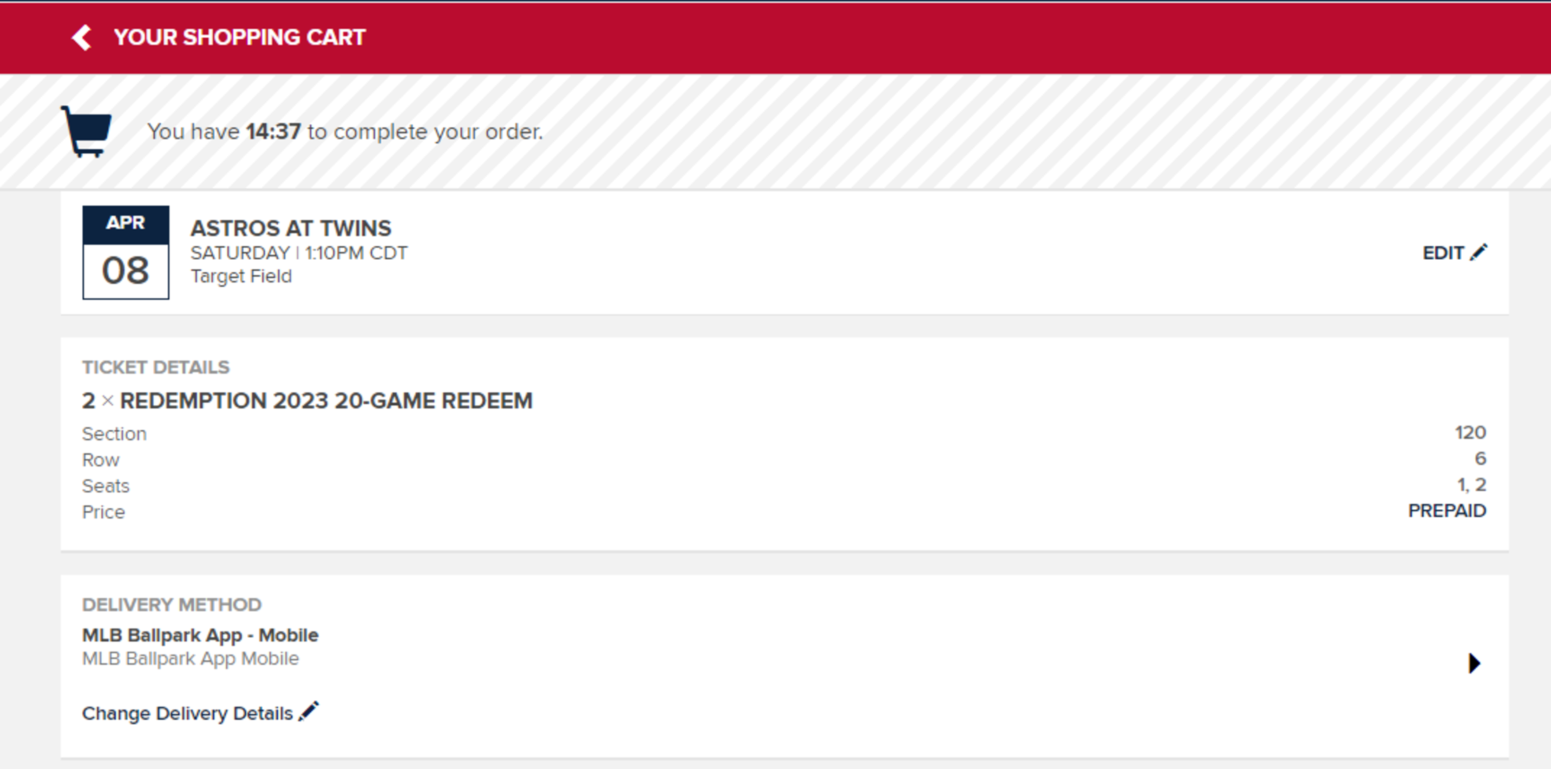 Flex Redemption: Desktop, Step 7