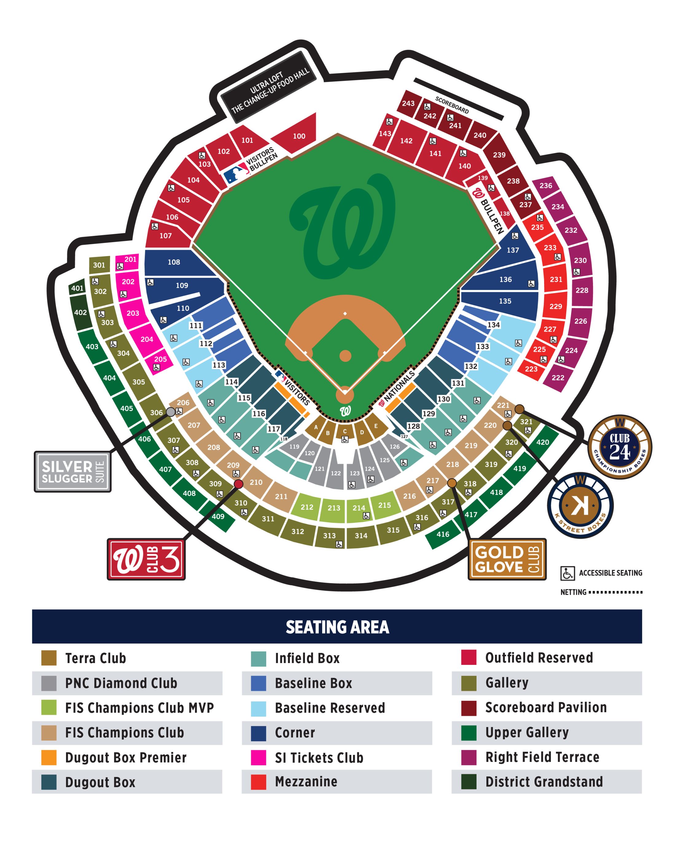 Ballpark Seat Map