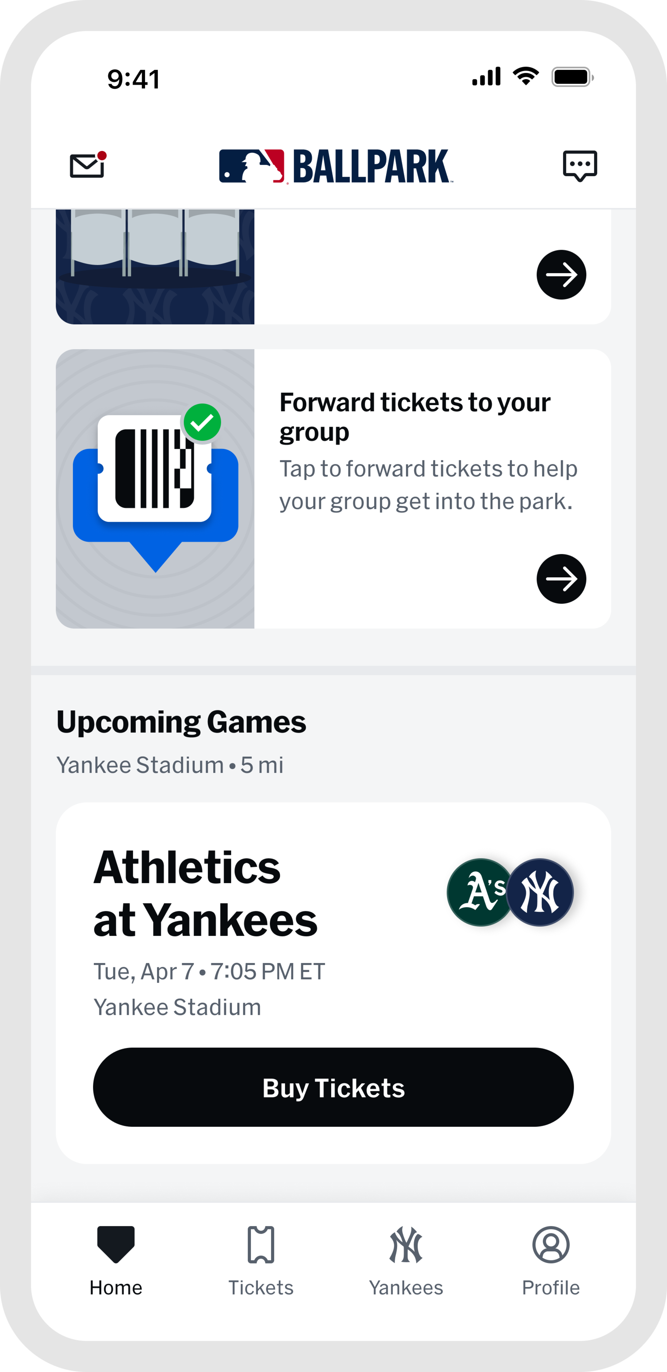 MLB Ballpark App