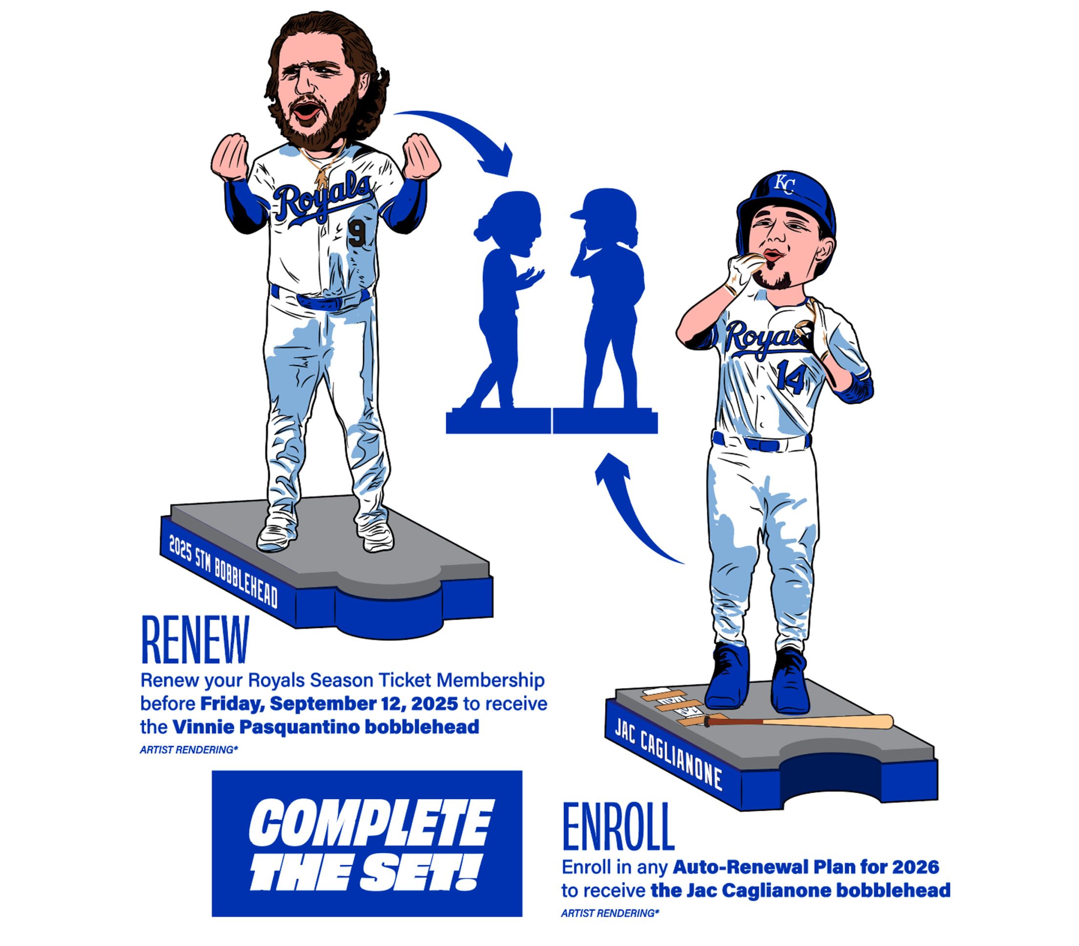 Pasquantino and Caglianone Combo STM Renewal Bobble