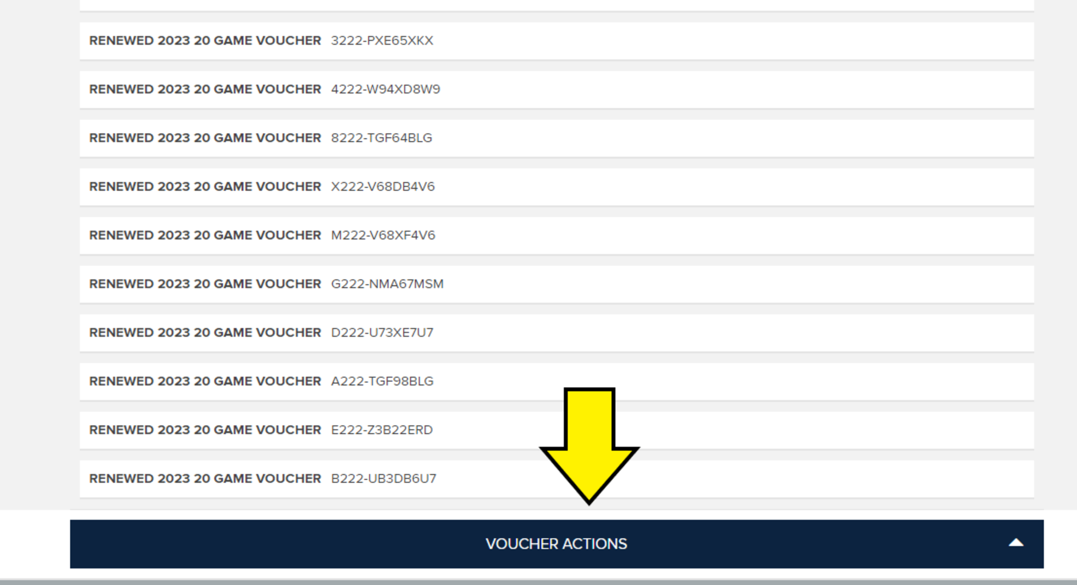 Flex Redemption: Desktop, Step 2