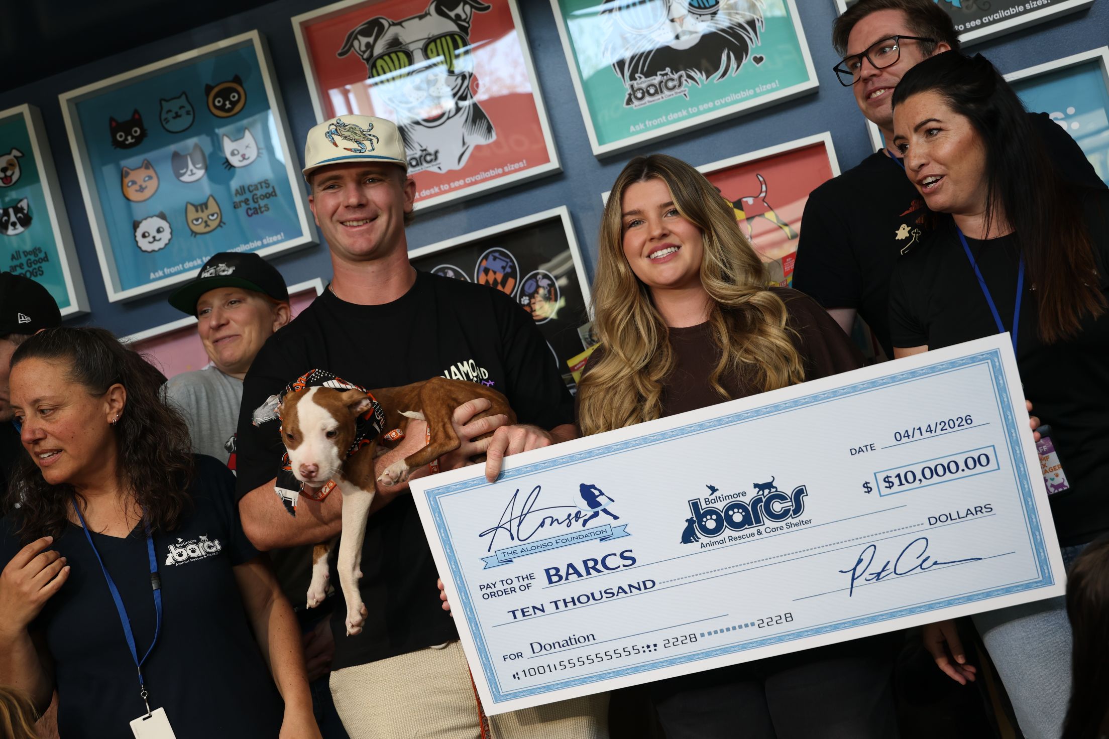 Pete Alonso donates $10,000 to Baltimore Animal Rescue Care Shelter (BARCS)