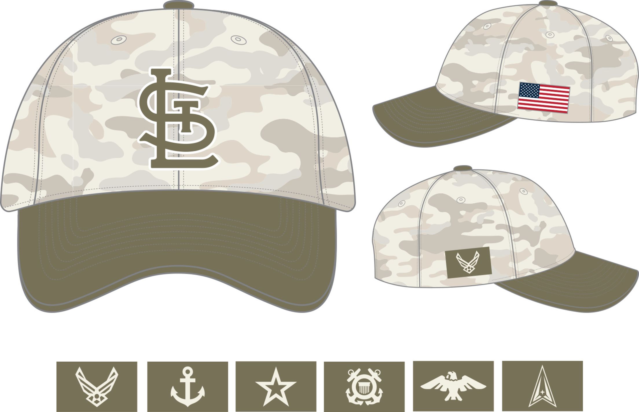 Military-themed Cardinals cap