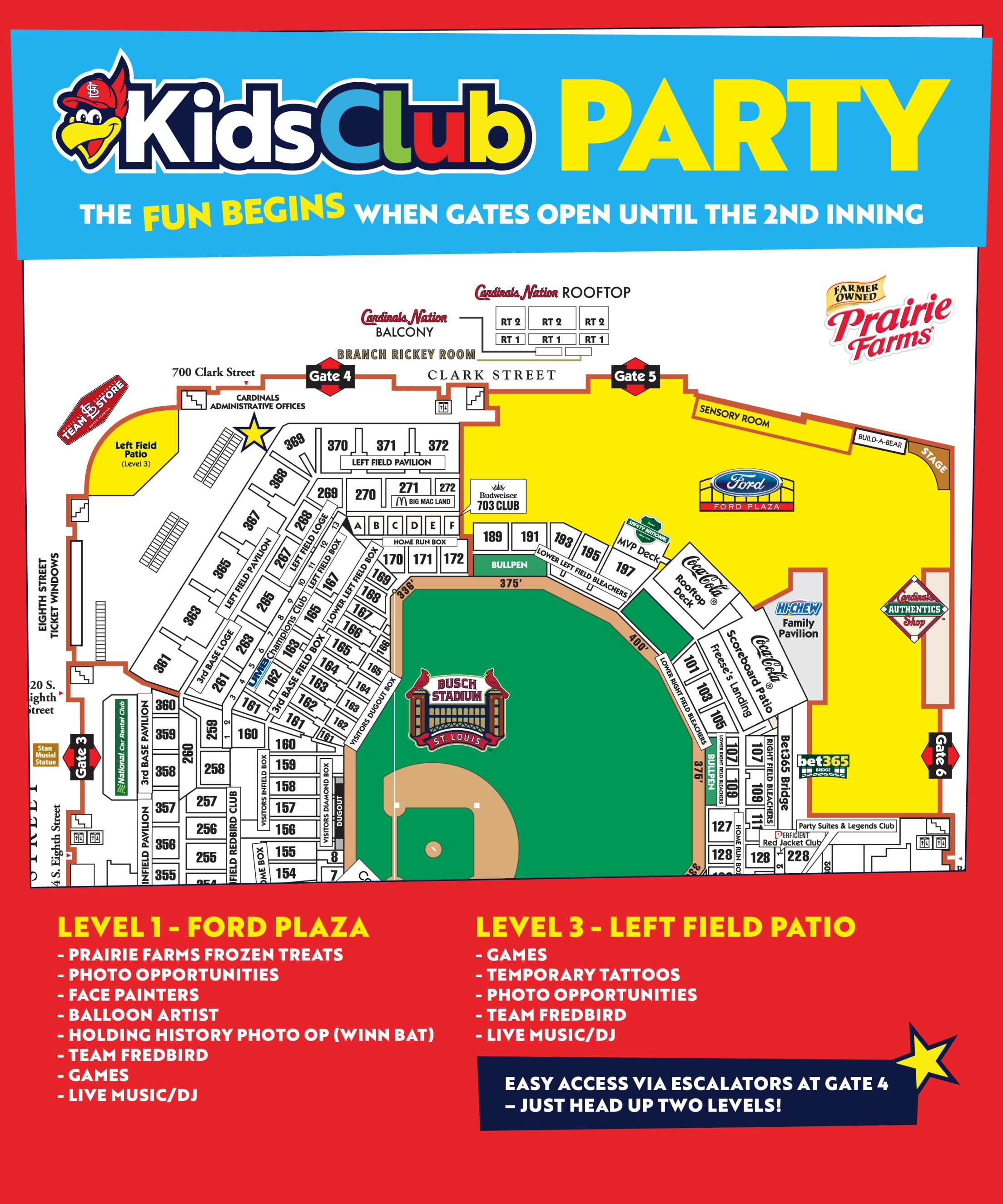 Kids Club Party Map