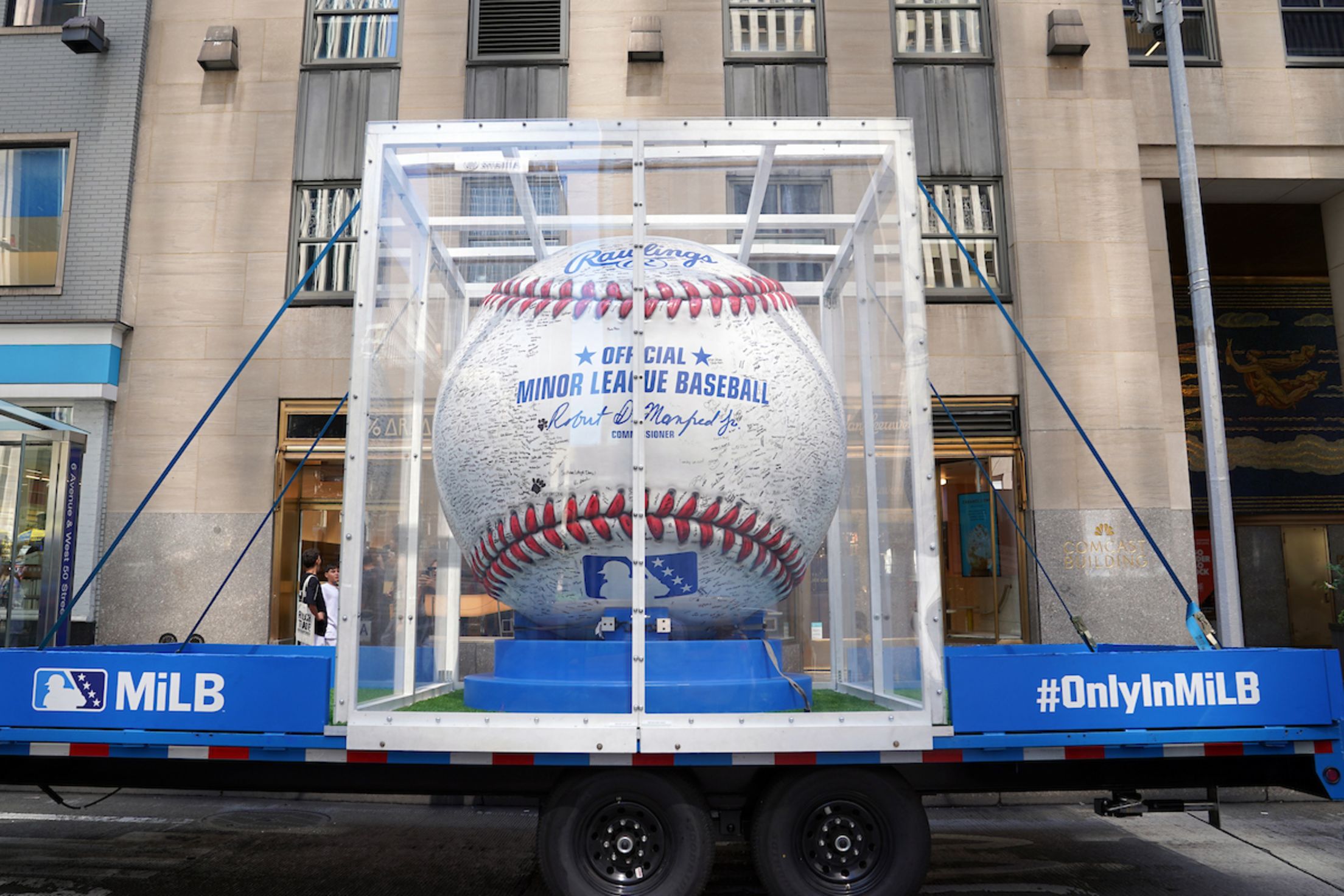 The World’s Most Autographed Baseball tour at MLB Headquarters on Tuesday, July 29, 2025 in New York, New York.