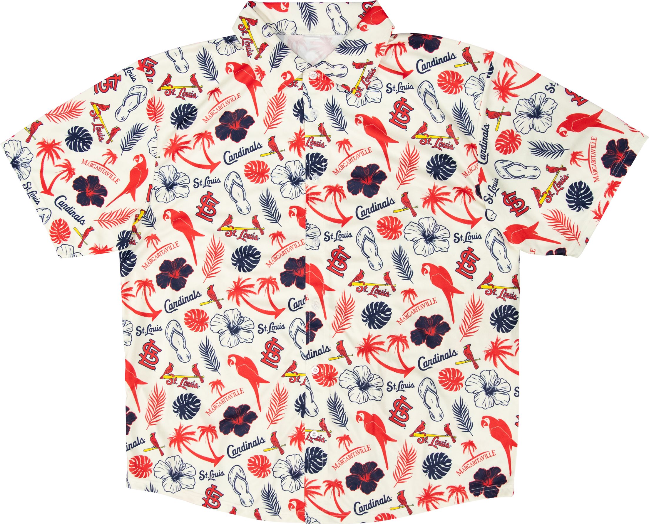 Margaritaville®-inspired all-over print Cardinals shirt