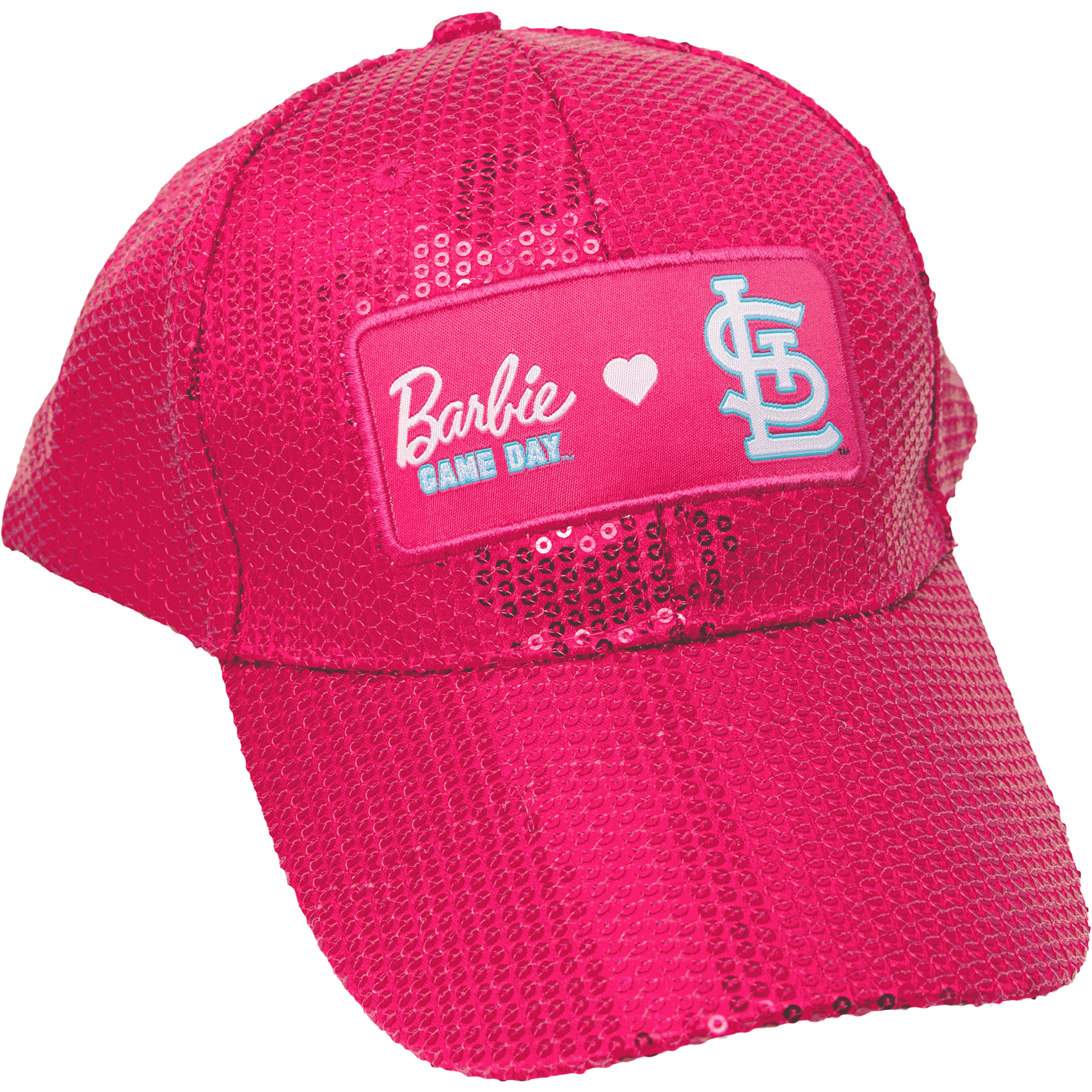 Barbie & Cardinals sequin cap