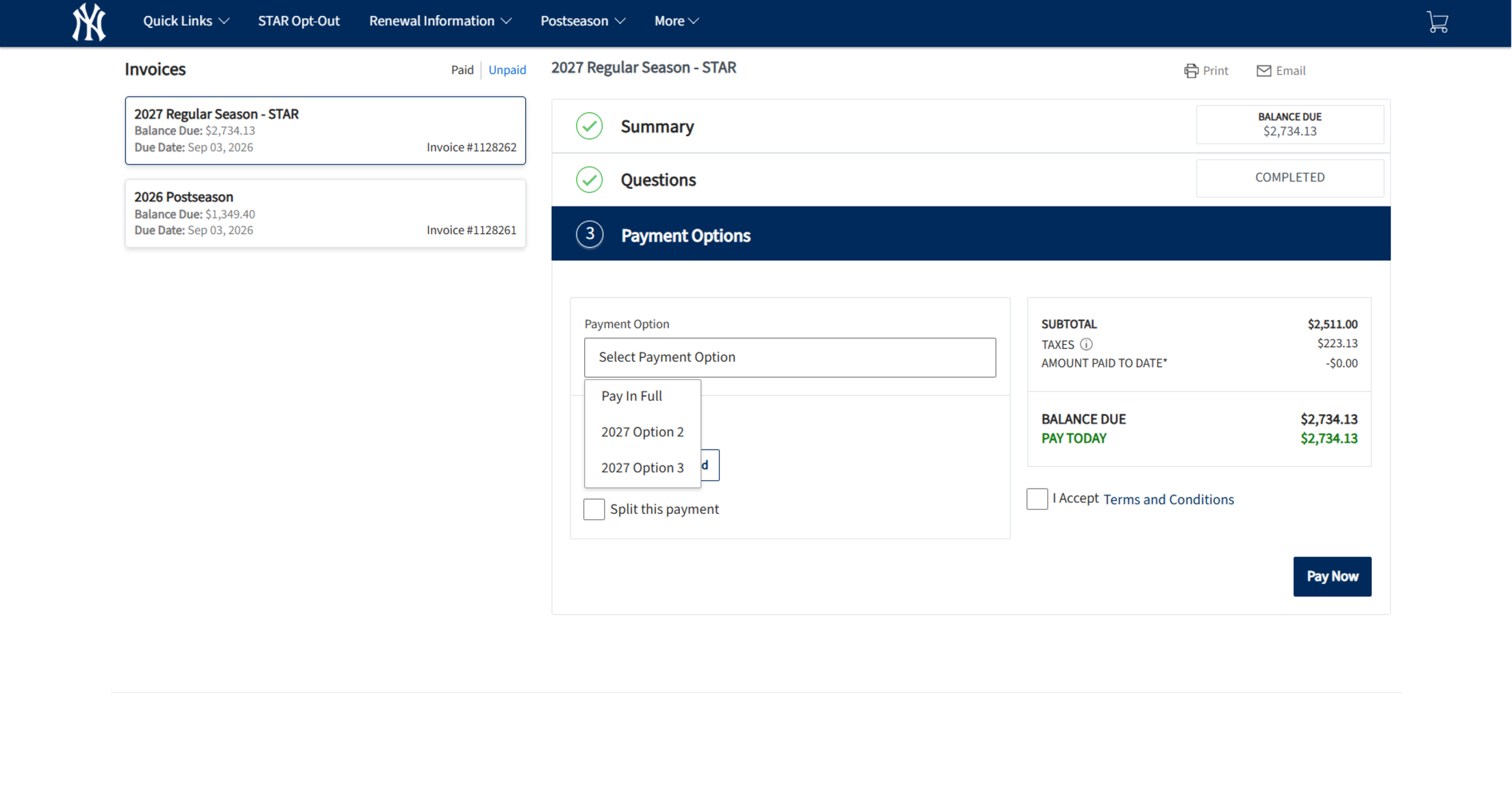 View/Renew Your Invoice(s) - 4