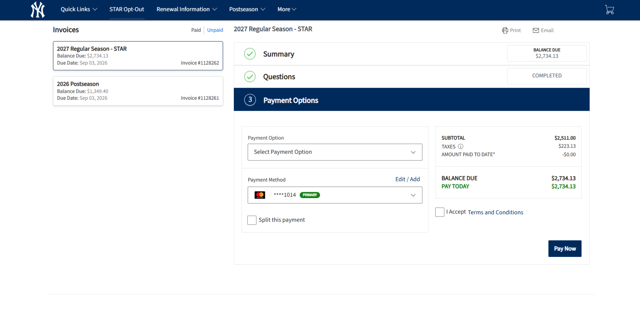 View/Renew Your Invoice(s) - 3