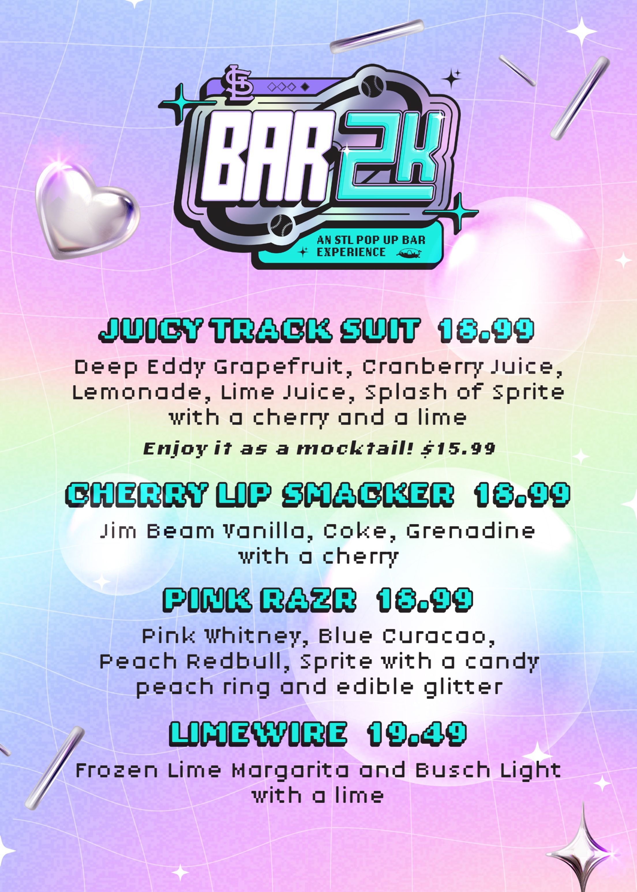 BAR 2K Menu