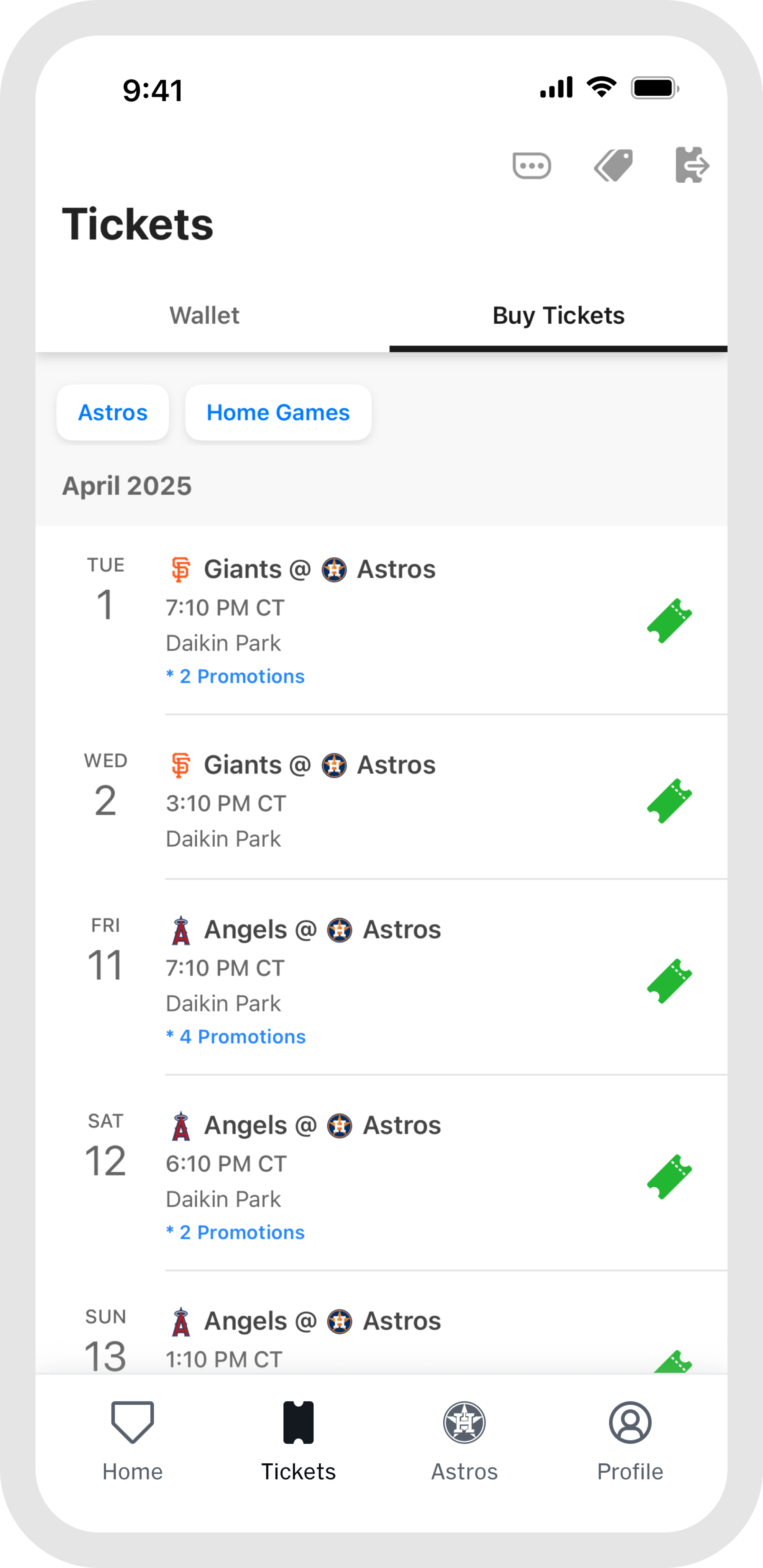 MLB Ballpark App Buy Tickets