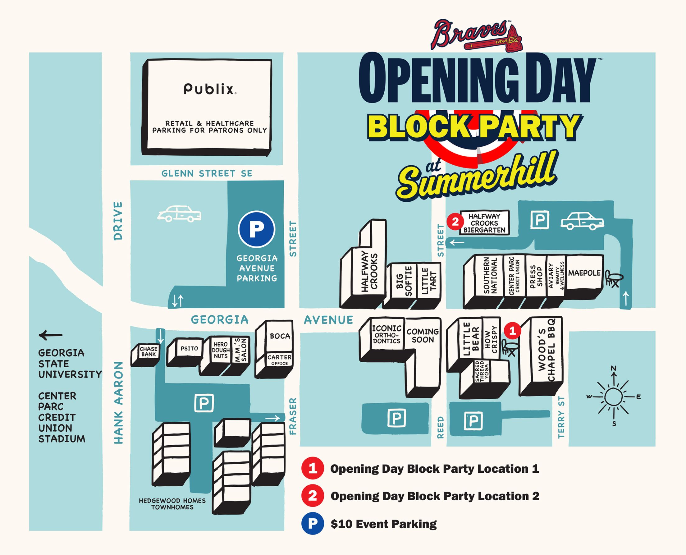 Braves 2025 Opening Day Block Party at Summerhill