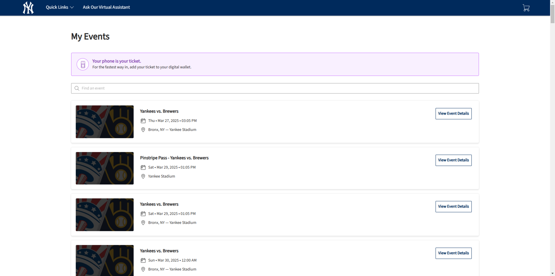 Exchange Your Tickets - Step 2