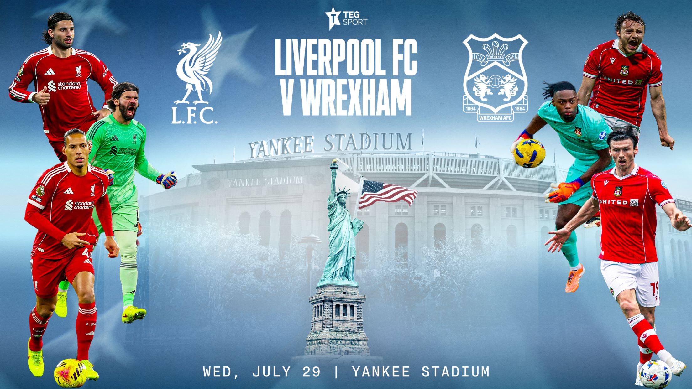 Liverpool FC v Wrexham | Wed, July 29 | Yankee Stadium