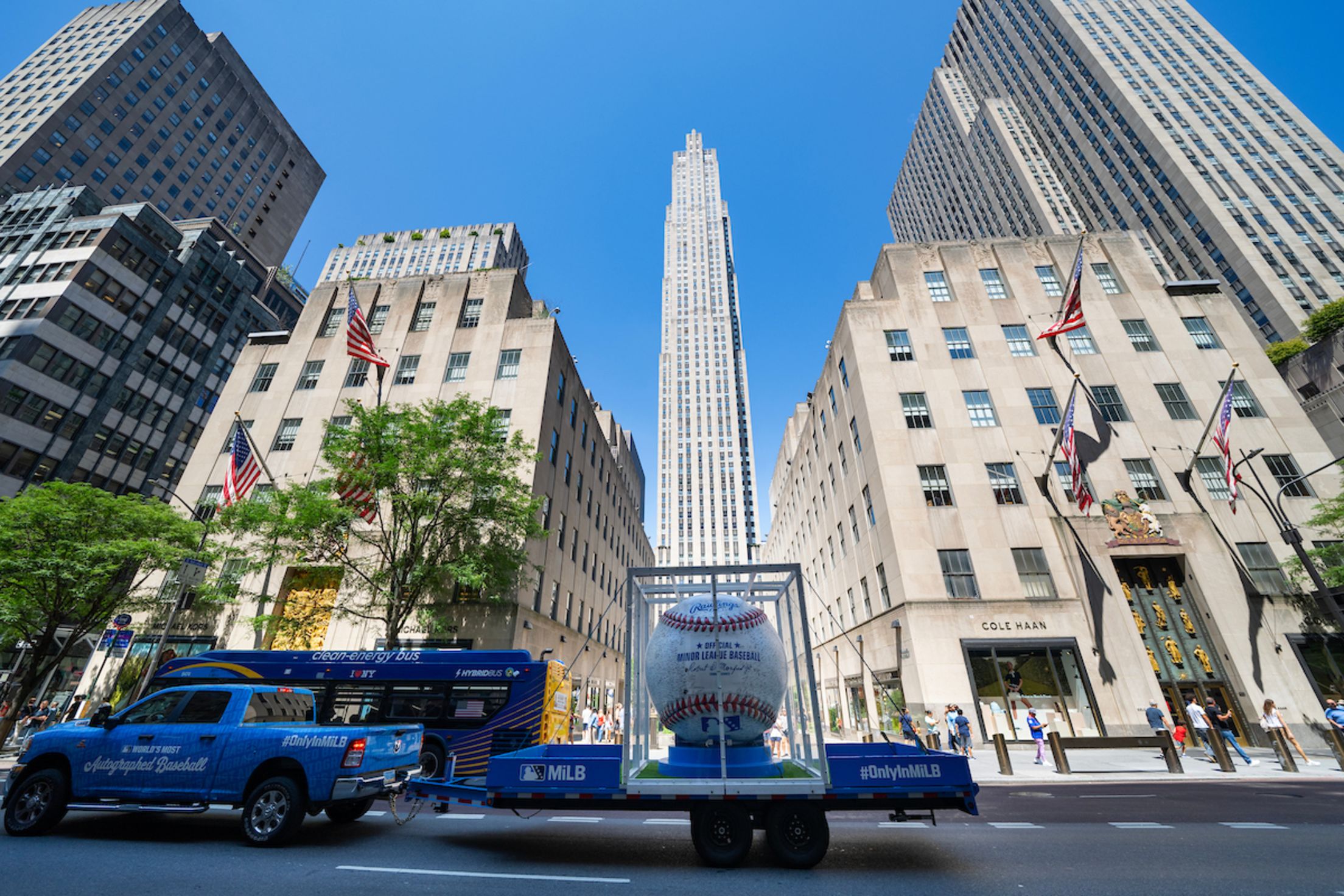 The World’s Most Autographed Baseball tour at MLB Headquarters on Tuesday, July 29, 2025 in New York, New York.