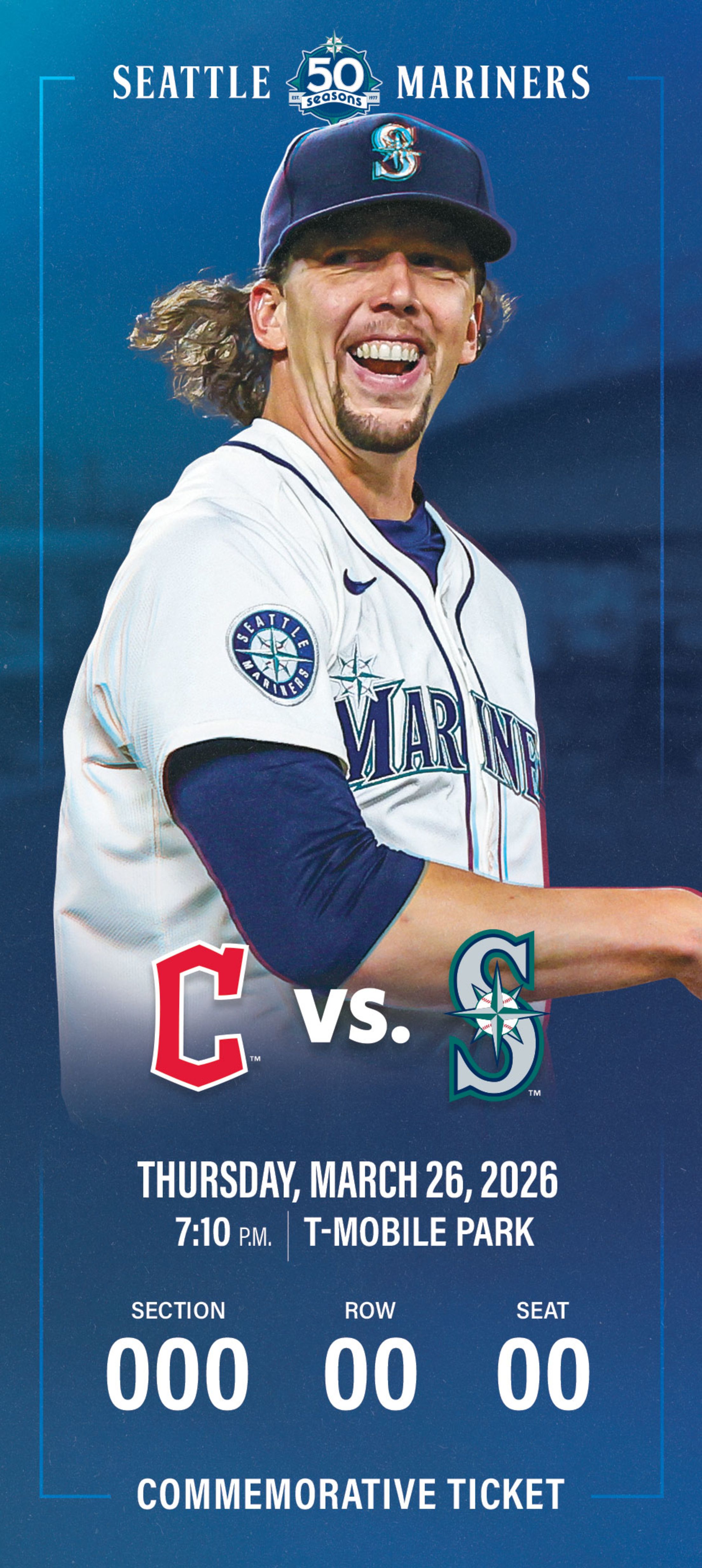 Commemorative Ticket: Logan Gilbert