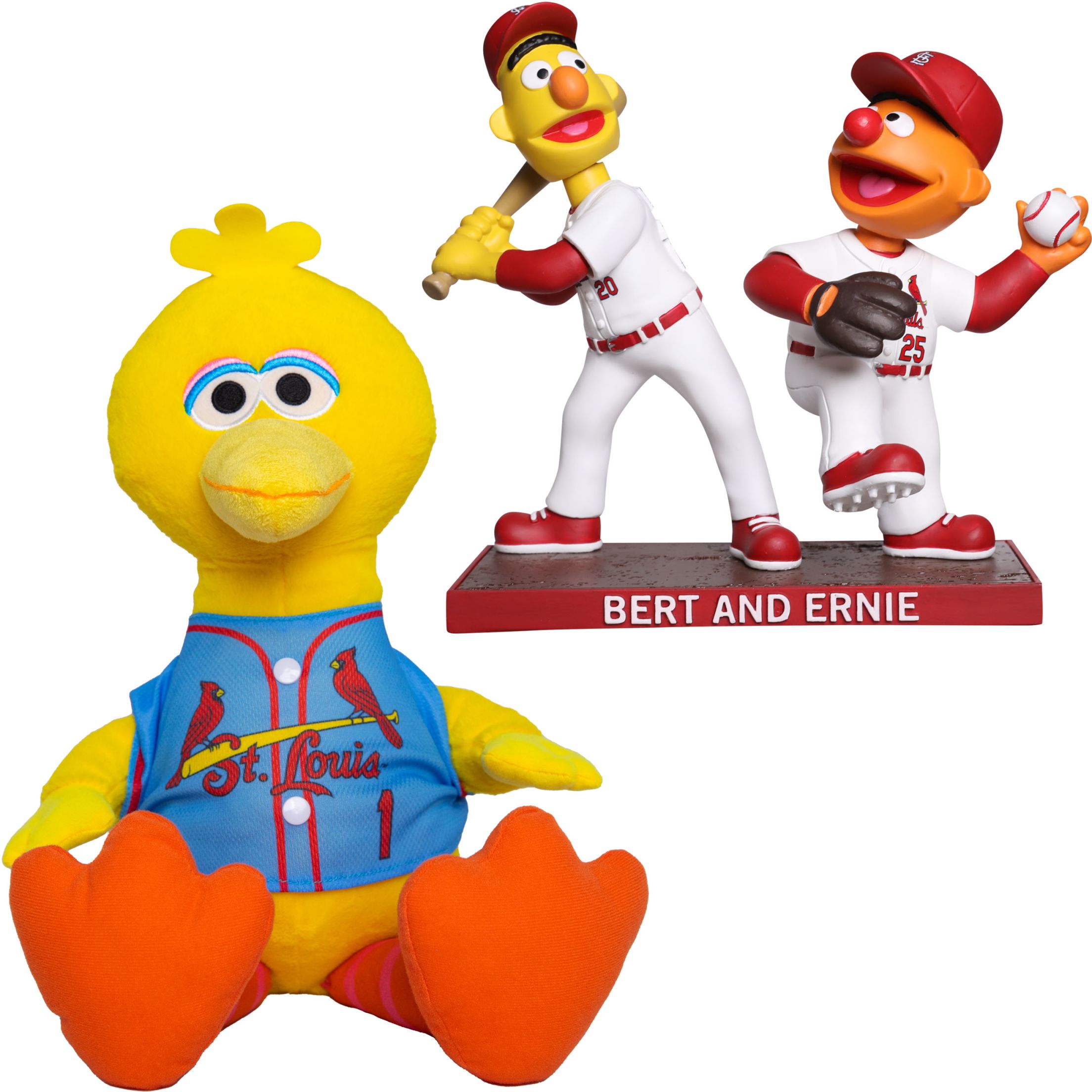 Bert and Ernie bobblehead -OR- a Big Bird plush