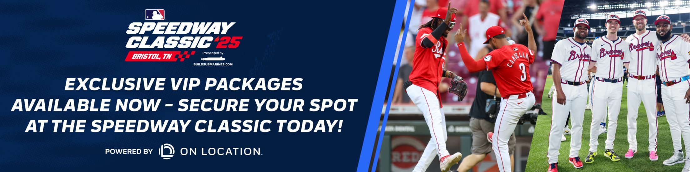 2025 MLB Speedway Classic presented by BuildSubmarines.com official VIP packages available now. Secure your spot at the Speedway Classic today!