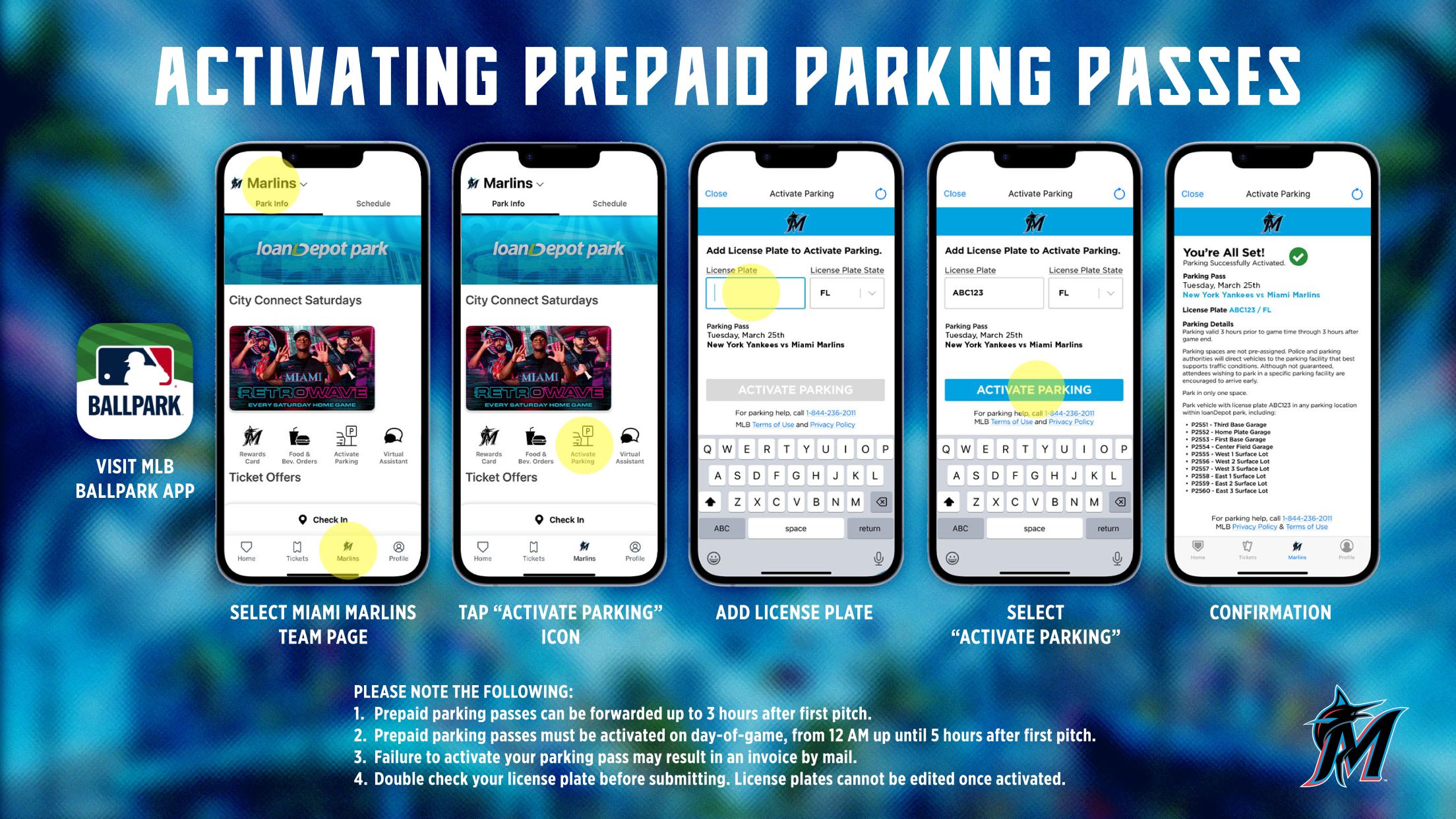 Activating Prepaid Parking Passes
