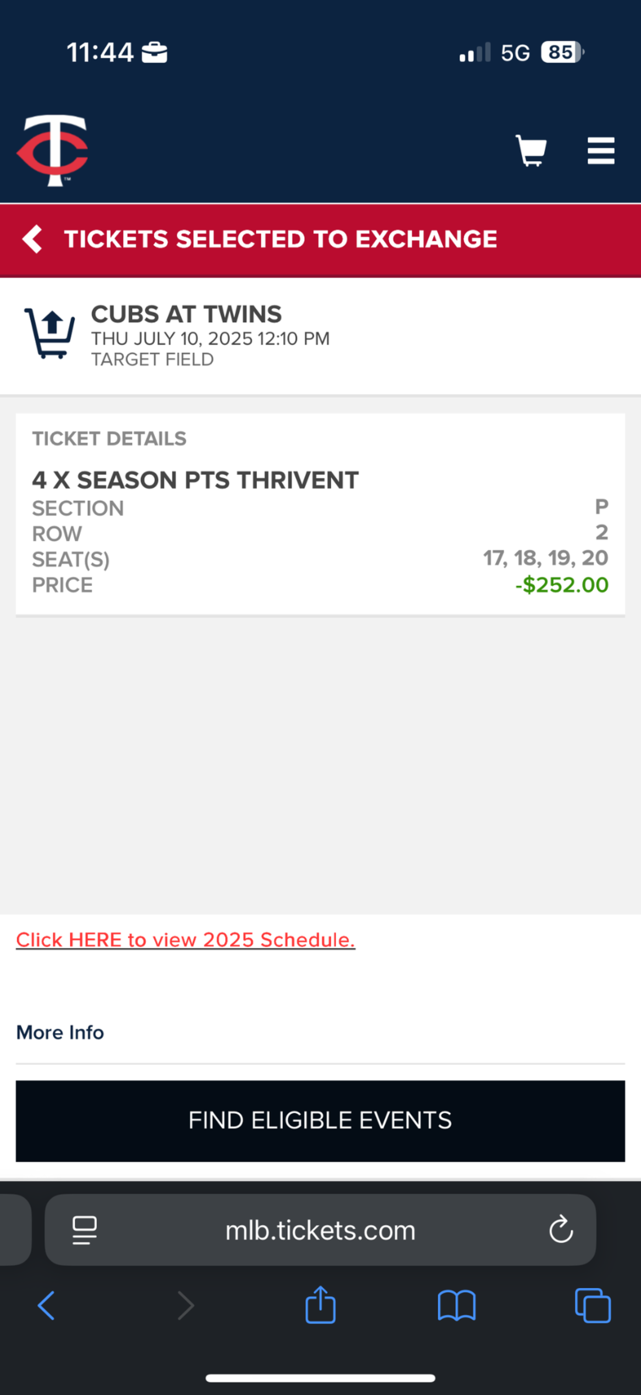 Mobile Ticket Exchange Step 5