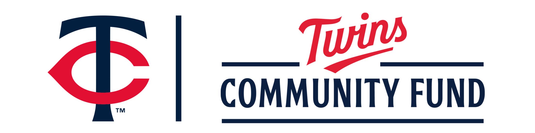 Twins logo and Twins Community Fund logo