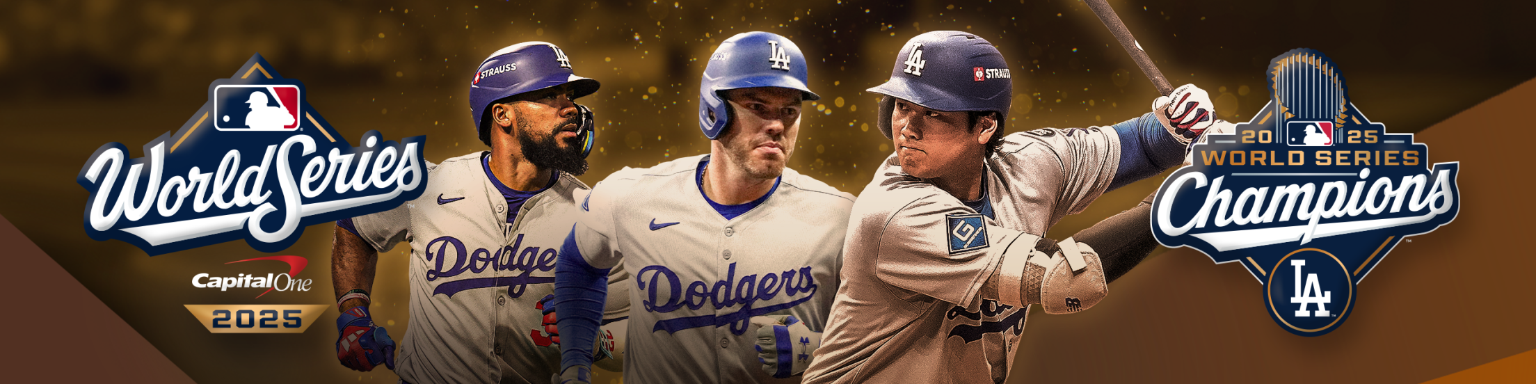 2025 World Series champion Dodgers , link to MLB postseason hub