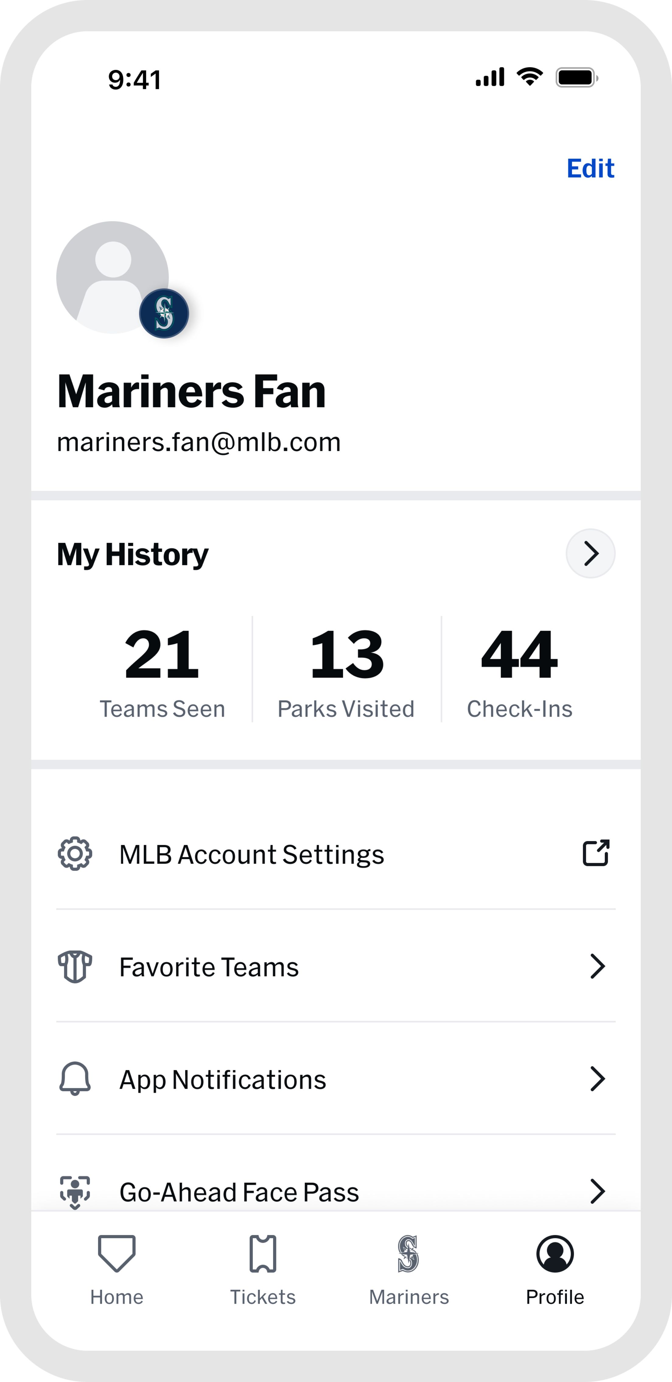 Image of Ballpark app Ticket Access