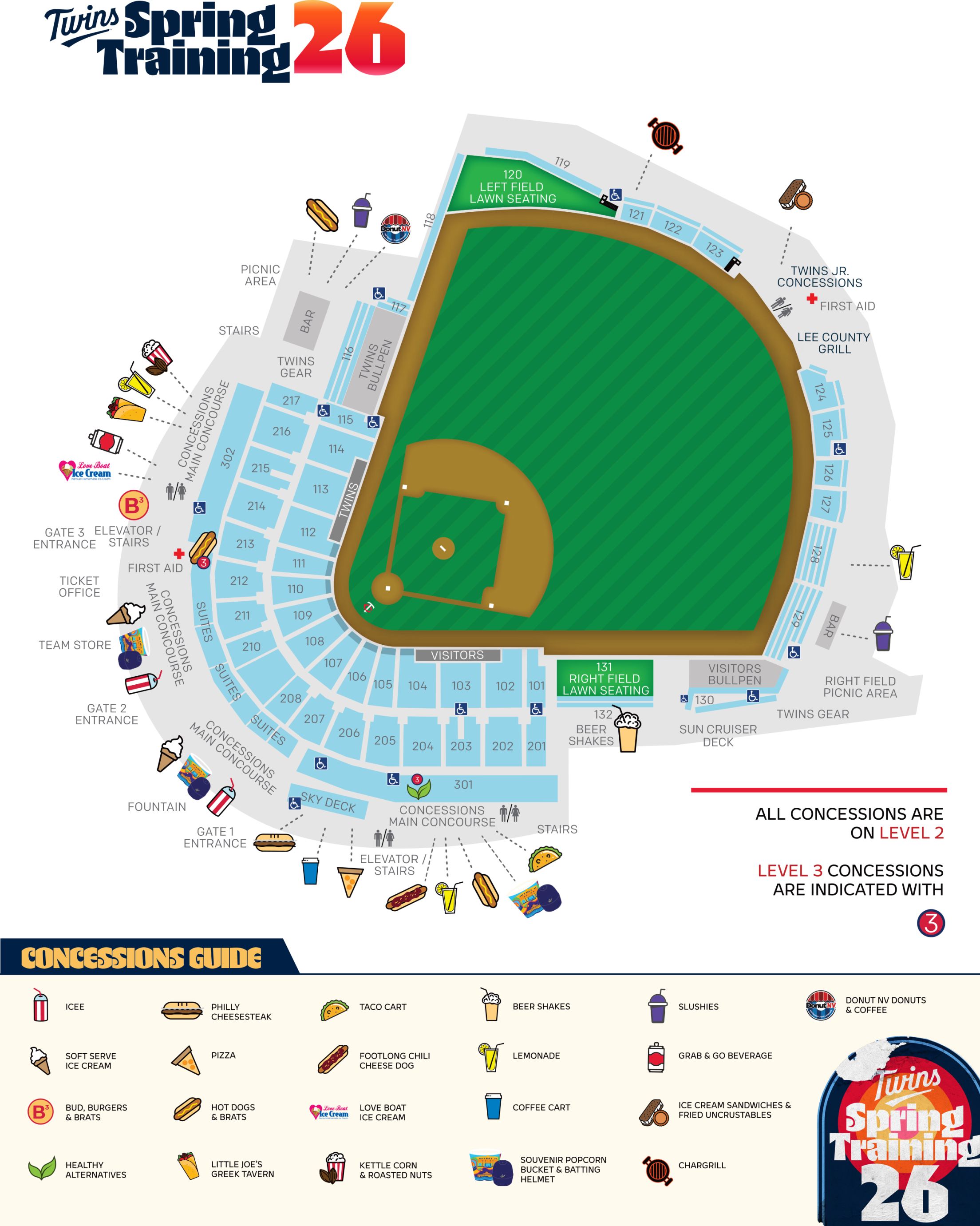 Twins Spring Training 2026 Concessions Guide