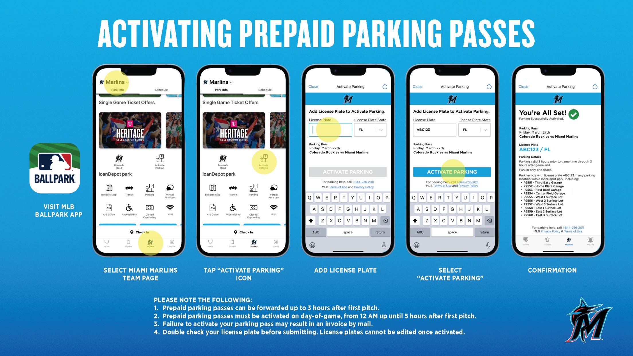 Activating Prepaid Parking Passes